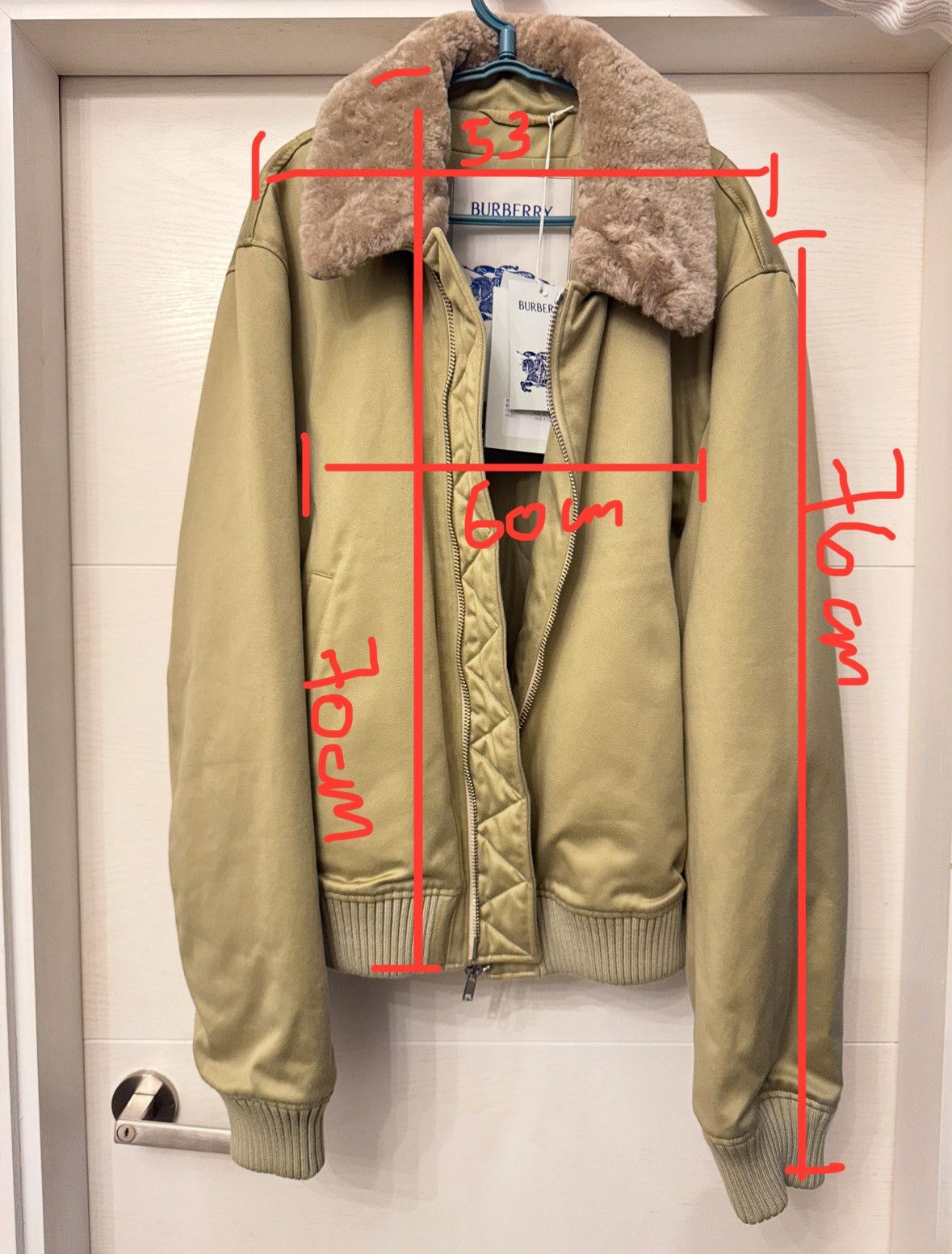 Burberry Burberry Shearling Trim collar bomber jacket size XL Size US XL / EU 56 / 4 - 4 Thumbnail