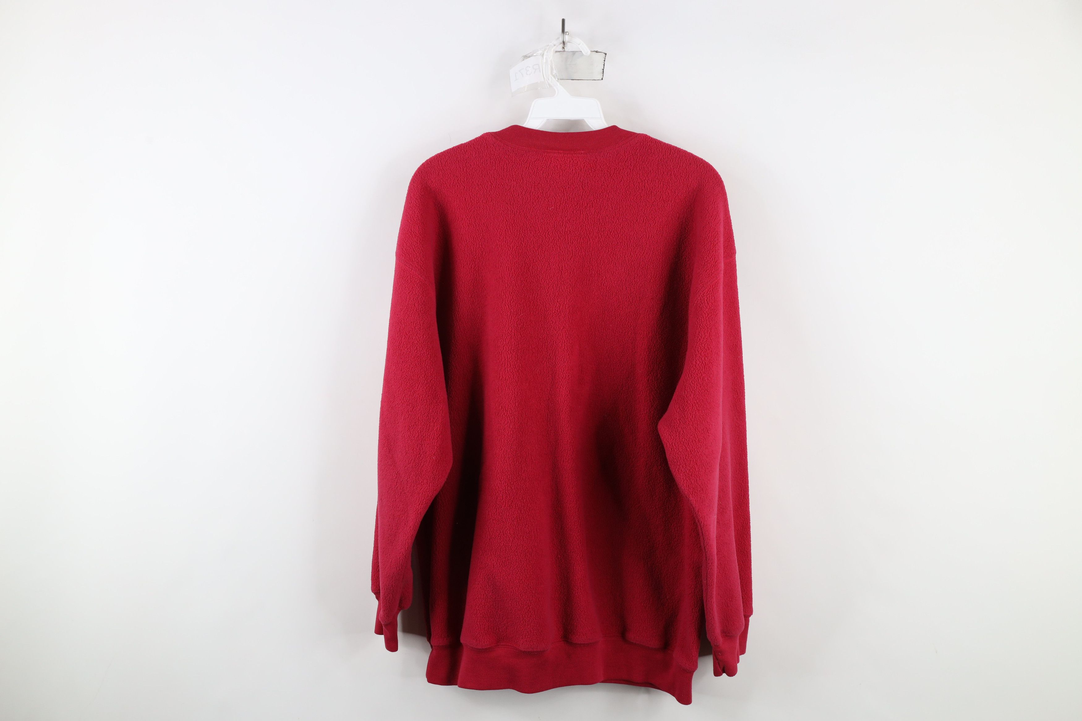 Vintage Vintage 90s Cotton Ginny Fleece Sweatshirt Pink USA Size XL / US 12-14 / IT 48-50 - 9 Thumbnail