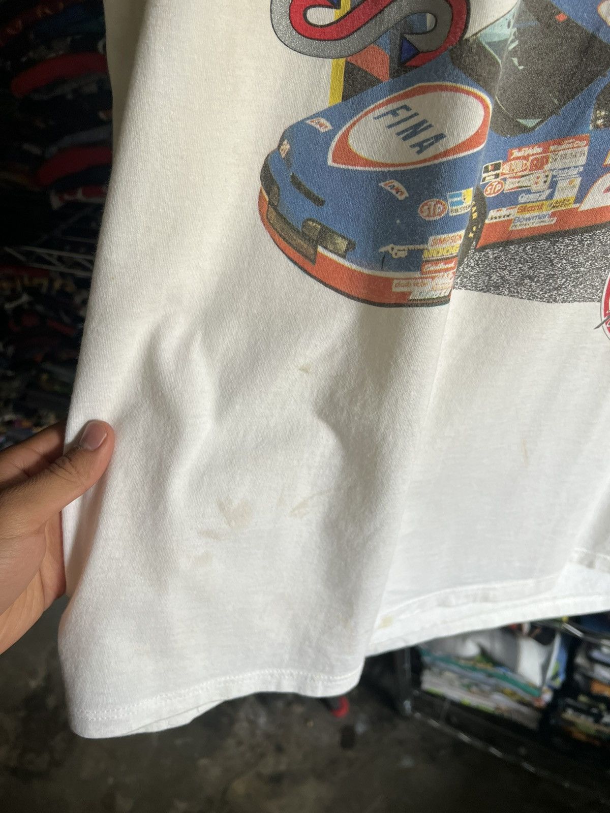 NASCAR 90s Jimmy Spencer Mr Excitement Fina Racing Motorsports Tee Size US XXL / EU 58 / 5 - 2 Thumbnail