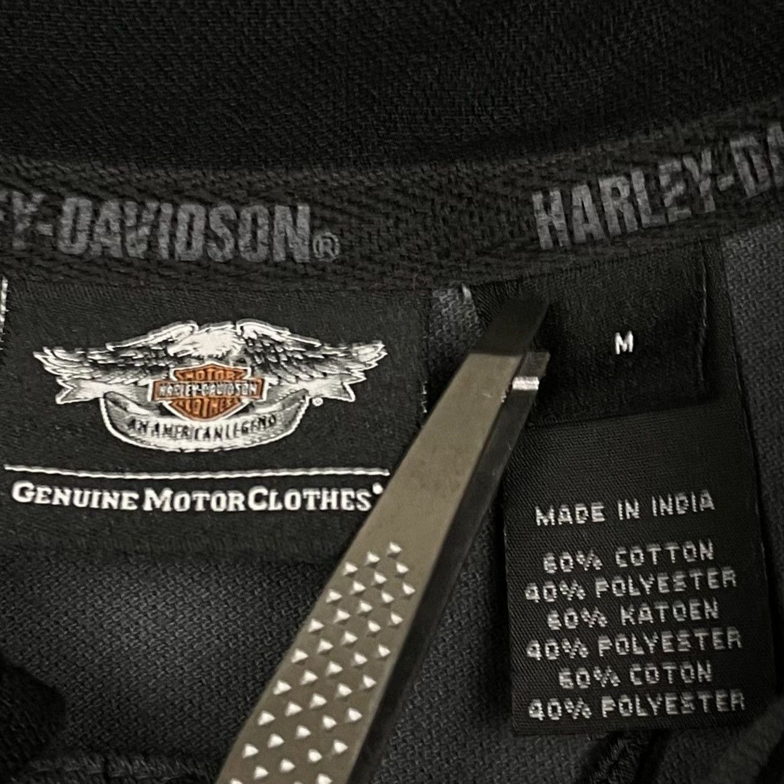 Harley Davidson × Japanese Brand × Vintage 🇺🇸2010 HARLEY-D Skull Polo Size US M / EU 48-50 / 2 - 9 Thumbnail