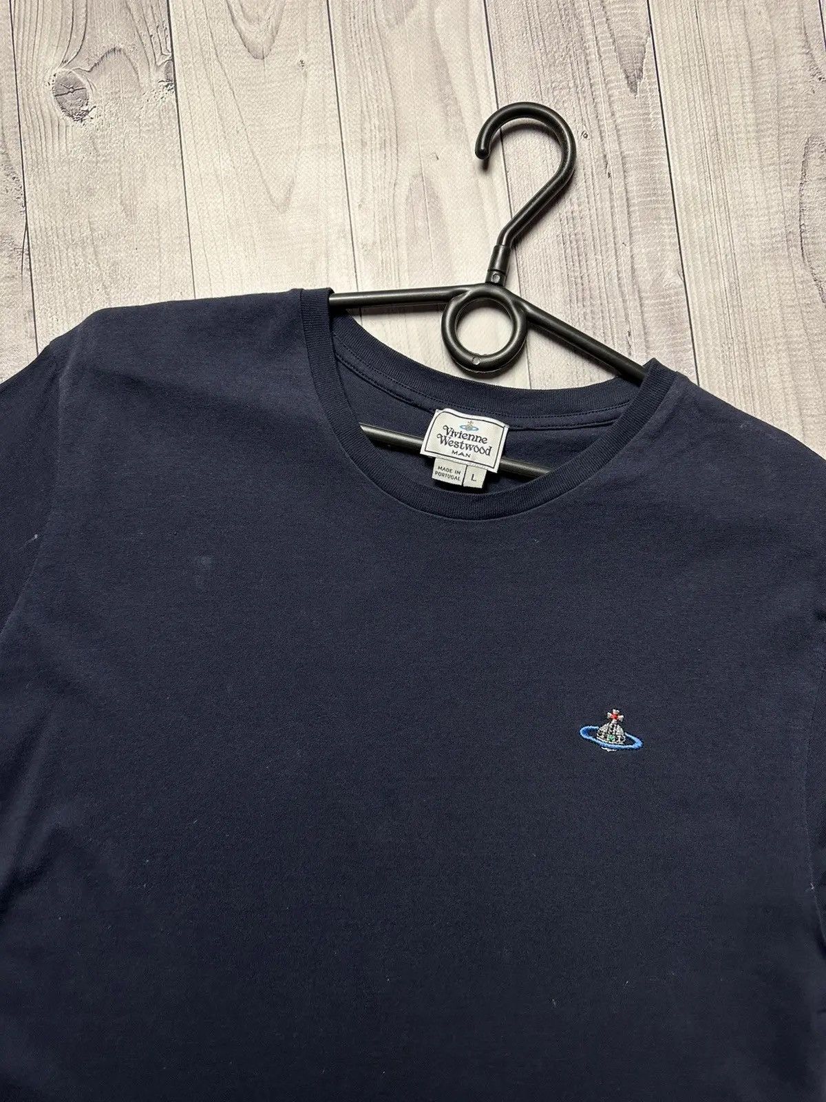 Vivienne Westwood Vintage Vivienne Westwood tee navy T-shirt logo size M/L Size US L / EU 52-54 / 3 - 2 Thumbnail