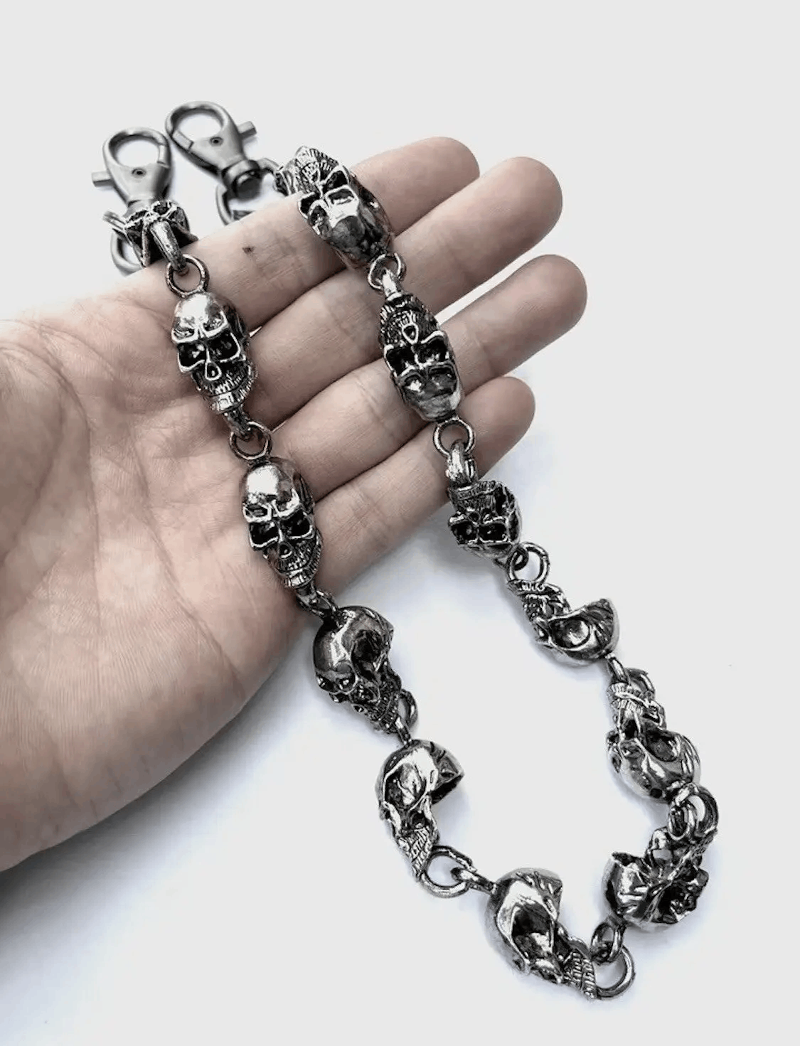 Jewelry Skull Link Wallet Demon Pocket Chain Size ONE SIZE - 3 Thumbnail