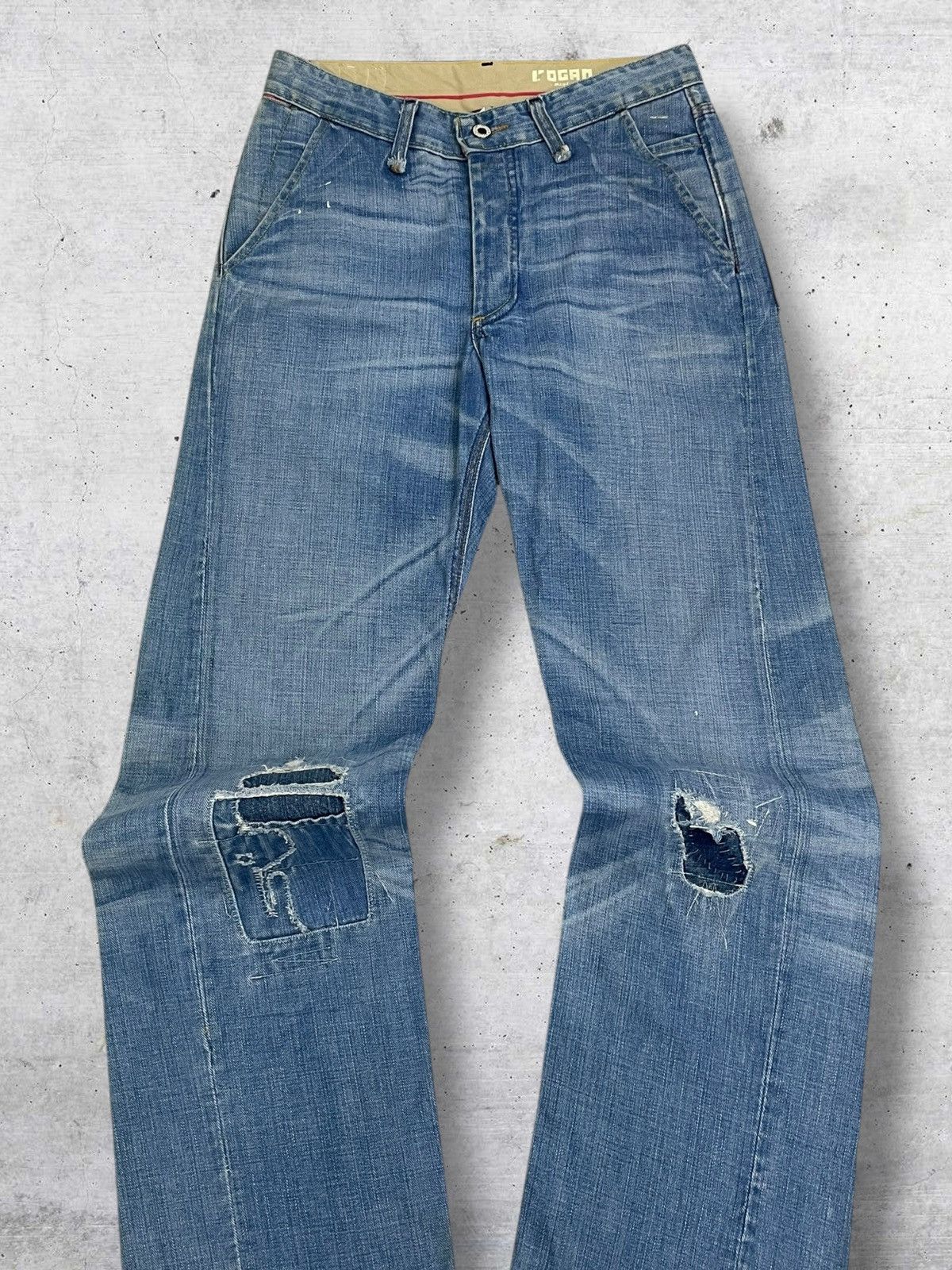 Rogan VINTAGE DESIGNER DISTRESSED PATCHWORK USA ROGAN DENIM STREET Size US 28 / EU 44 - 3 Thumbnail