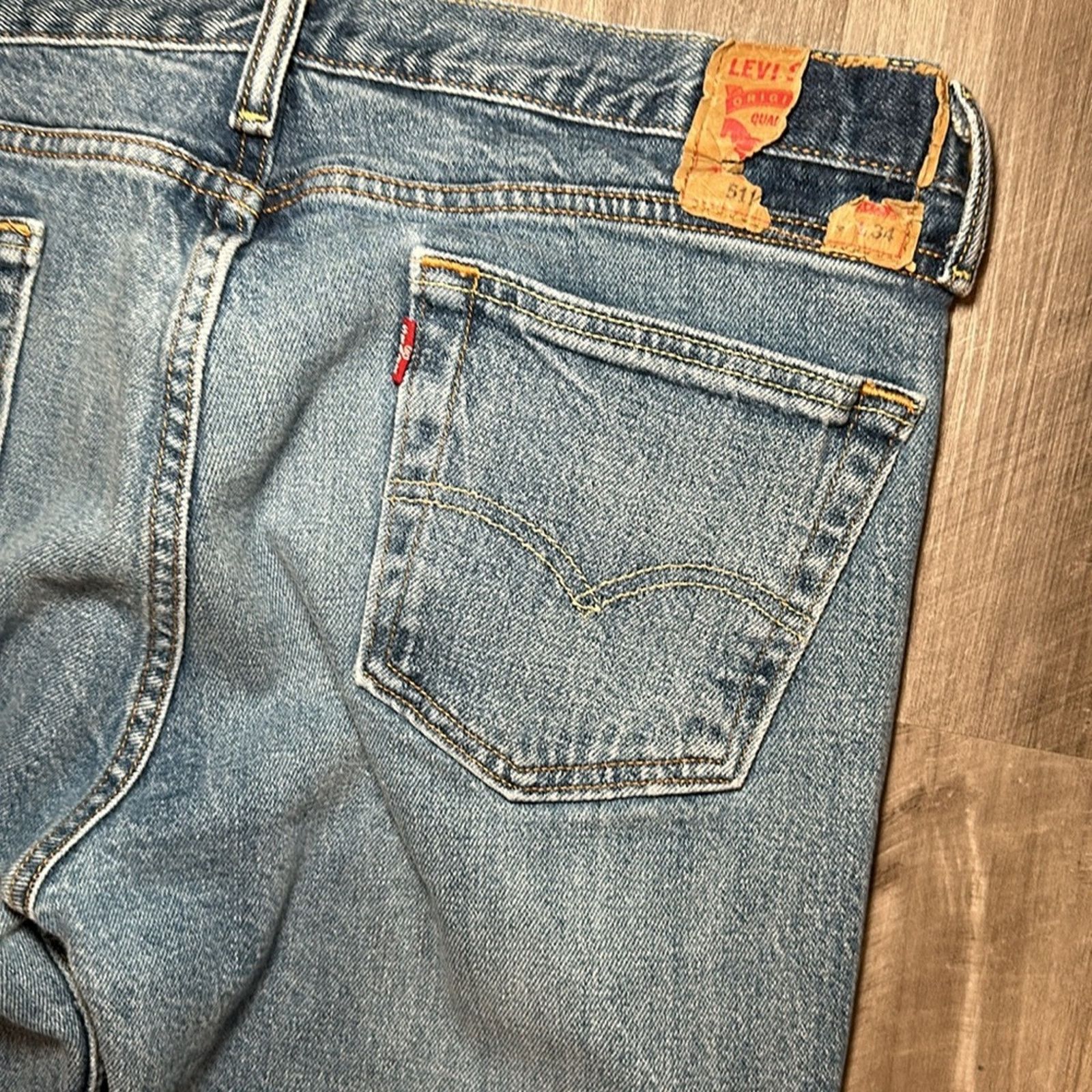 Levi's Levi’s 511 Distressed Slim Fit Jeans - 34x34 Size US 34 / EU 50 - 5 Thumbnail