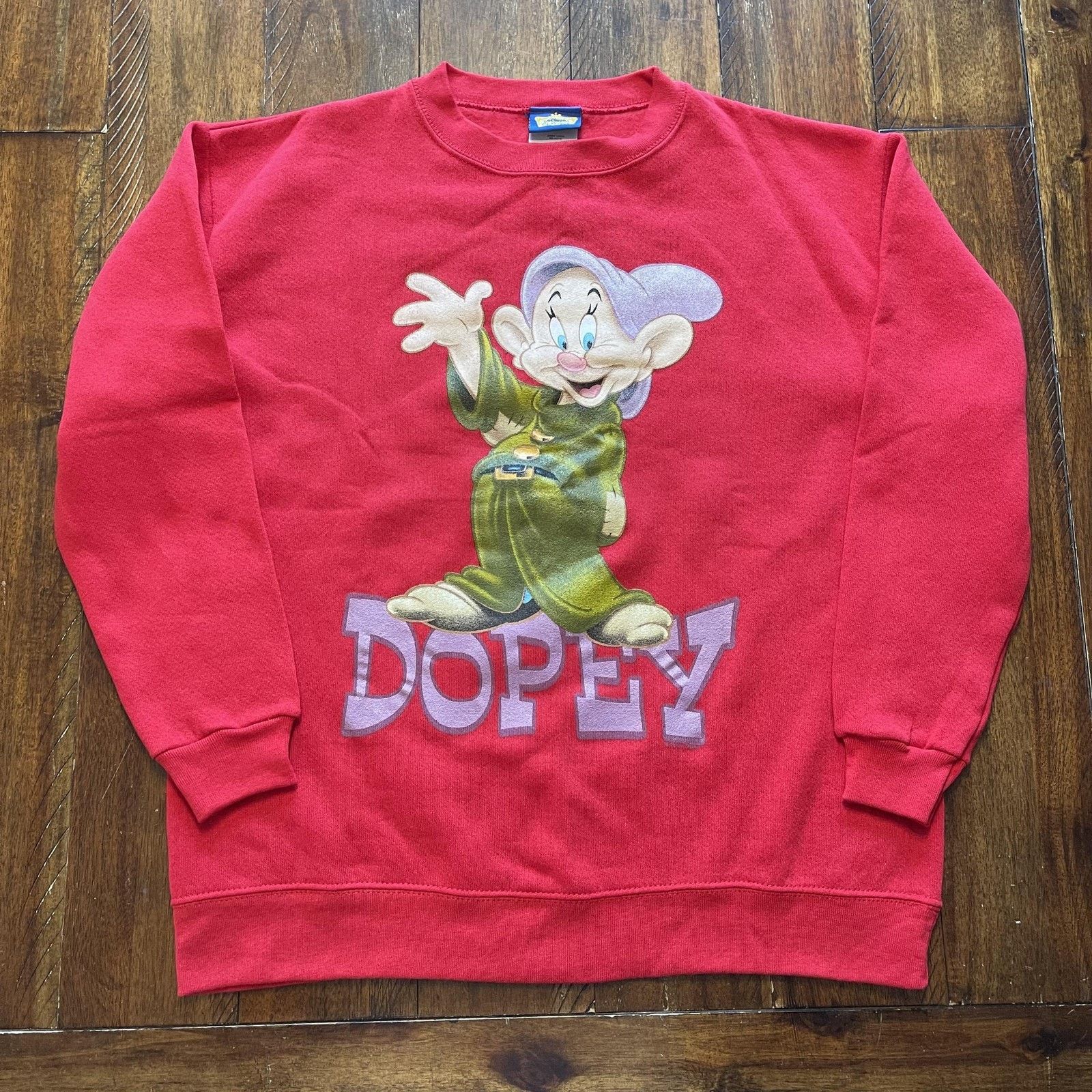 Disney Vintage Disney Dopey Sweatshirt S/M Red Crewneck Graphic 90s Size US M / EU 48-50 / 2 - 2 Thumbnail