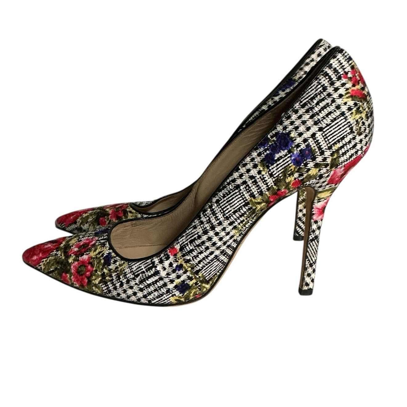 Oscar De La Renta Oscar de la Renta Floral Pointed Toe Pumps IT 40 Size US 10 / IT 40 - 6 Thumbnail