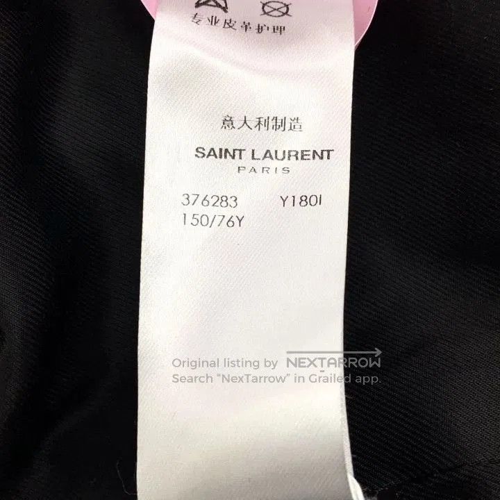 Saint Laurent Paris Saint Laurent Black Striped Baseball Jacket. Size US M / EU 48-50 / 2 - 7 Thumbnail