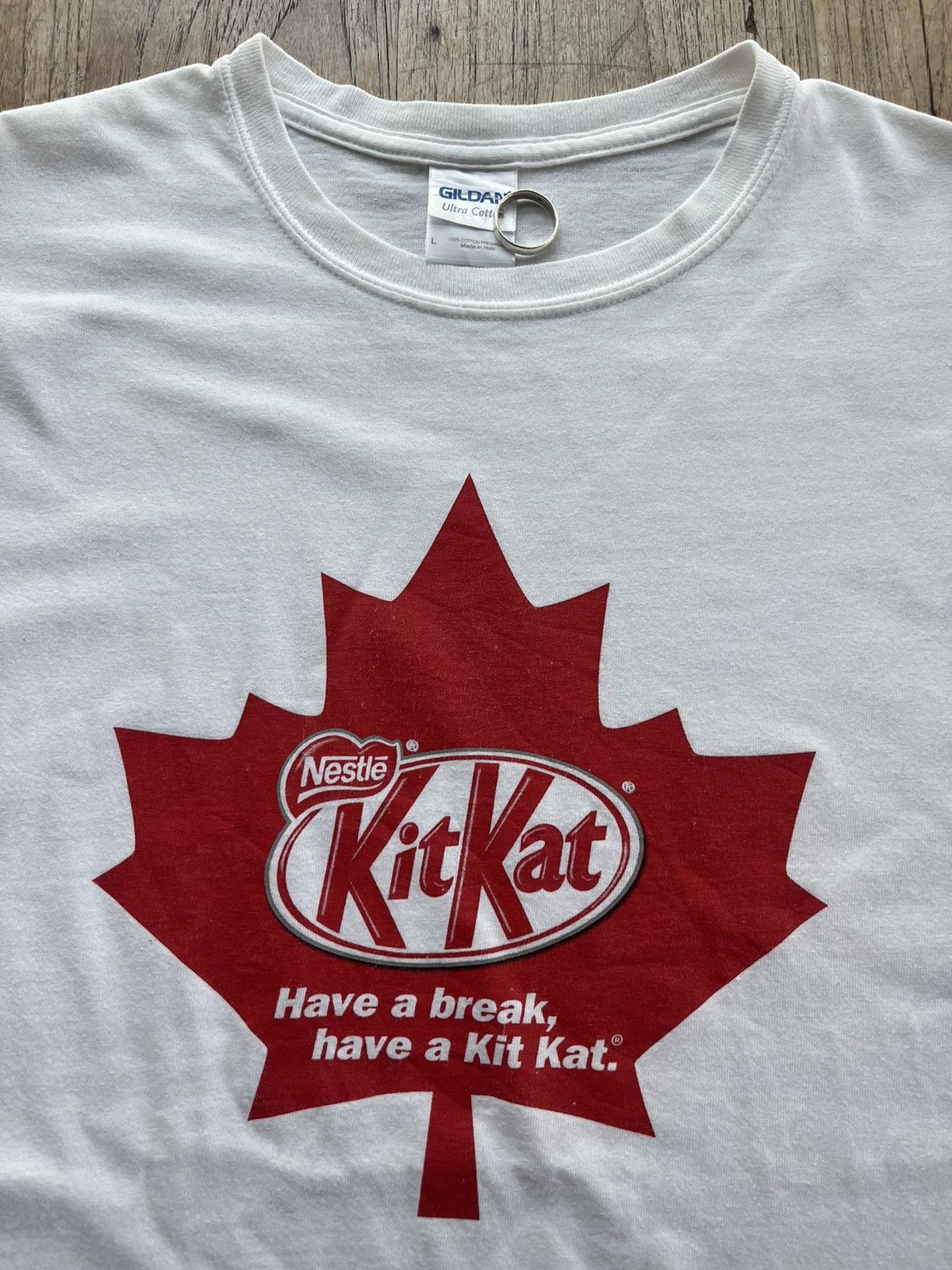 Junk Food Nestle KitKat Chocolate bar Have a break,have a KitKat Size US L / EU 52-54 / 3 - 5 Thumbnail