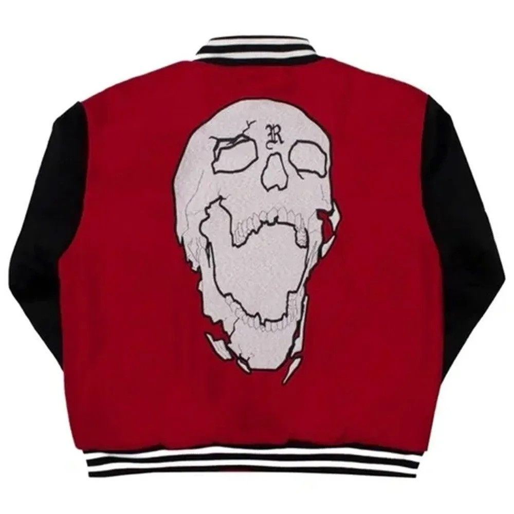 Revenge Revenge Red Varsity Skull Jacket Size US S / EU 44-46 / 1 - 2 Thumbnail