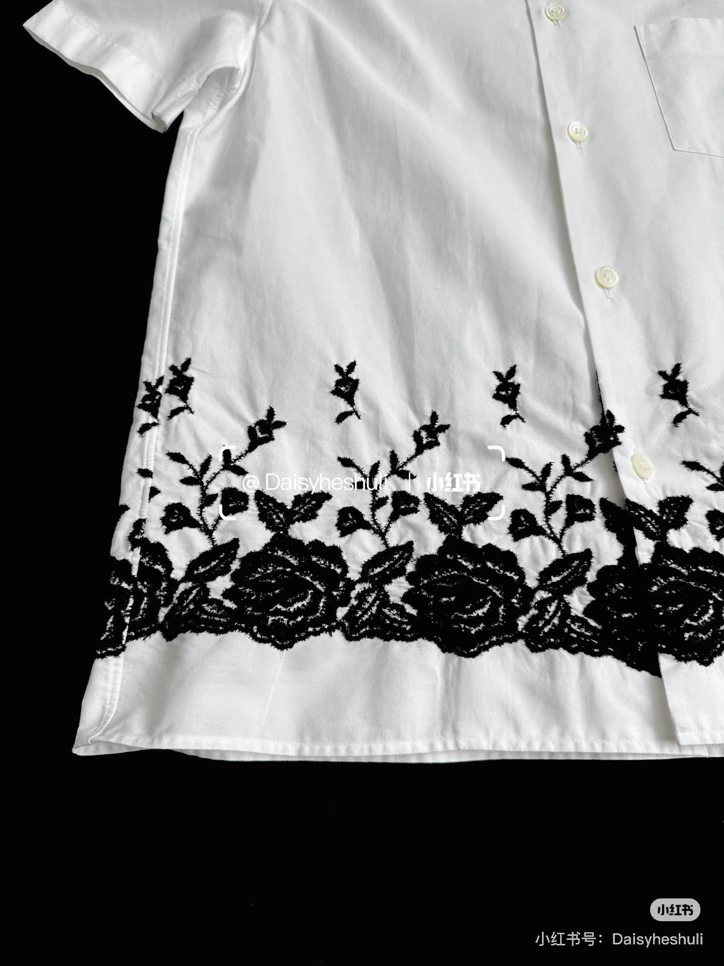 Comme des Garcons Comme des Garçons Tricot Rose Embroidered Short-Sleeve。Ｑ24 Size M / US 6-8 / IT 42-44 - 4 Thumbnail