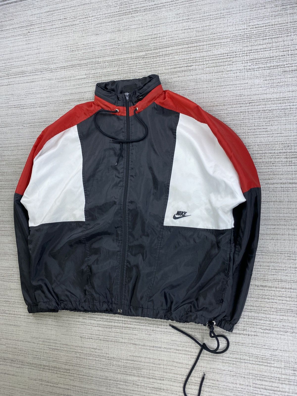 Japanese Brand × Nike × Vintage Vintage Nike The Dept Of Archives Nylon Zipper Jacket Size US XL / EU 56 / 4 - 4 Thumbnail