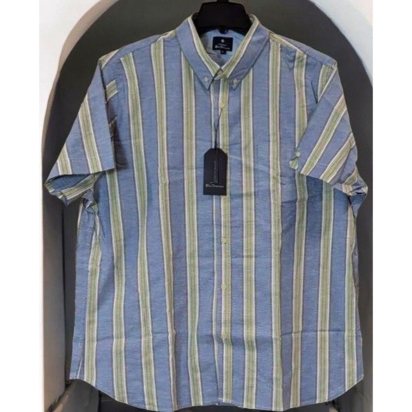 Ben Sherman Ben Sherman Mens Casual Button-Down Stretch Shirt NEW 2XL Size US XXL / EU 58 / 5 - 2 Thumbnail