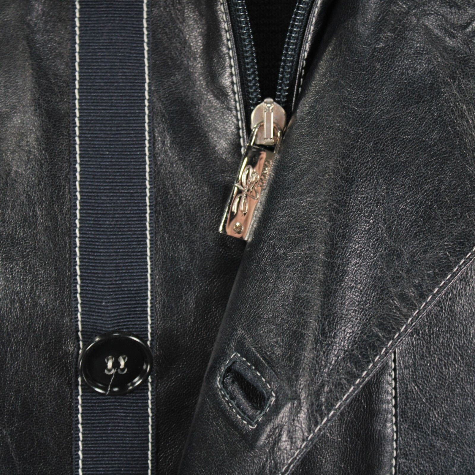 Other Hettabretz Jacket Size M US In Blue Leather Size US M / EU 48-50 / 2 - 2 Thumbnail