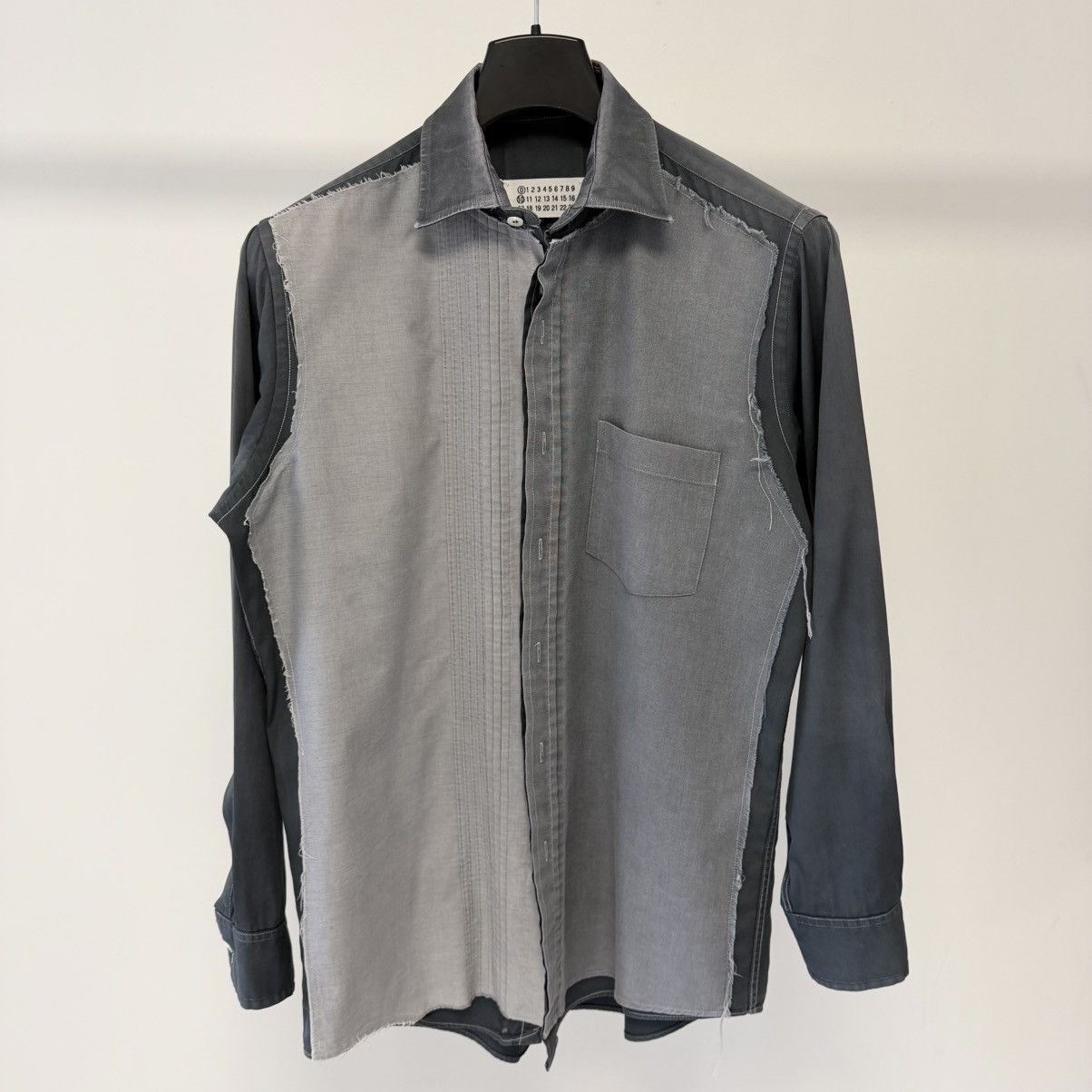 Maison Margiela S/S 04 ⓪ ① ⓪ Thrashed Artisanal Reworked Shirt Size US M / EU 48-50 / 2 - 24 Thumbnail