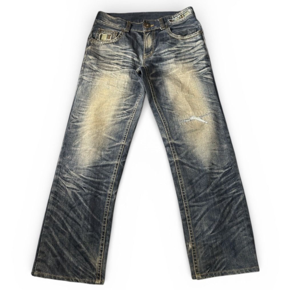 If Six Was Nine Y2k Attemp ConyCuny Boy Distressed Whisker Denim Size US 32 / EU 48 - 2 Thumbnail