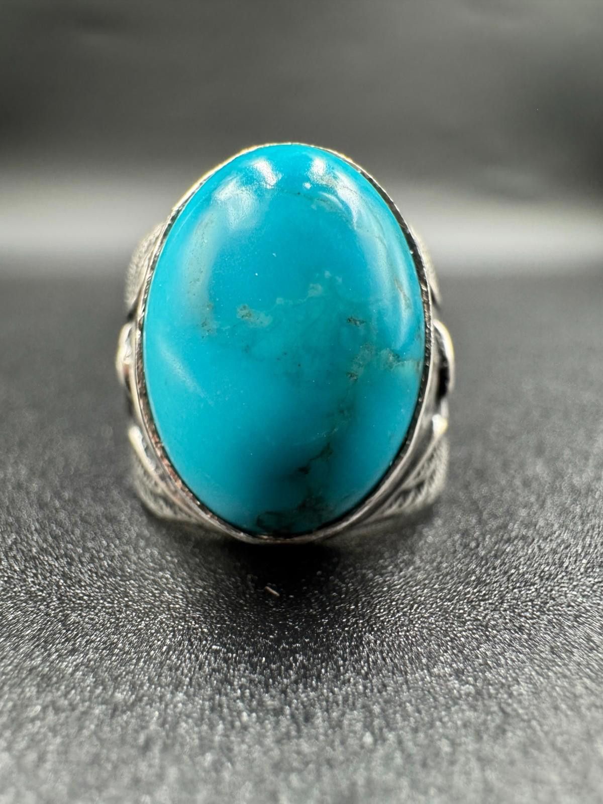 Other Vintage Navajo Turquoise Sterling Silver Ring Arthur J Willi Size ONE SIZE - 7 Thumbnail