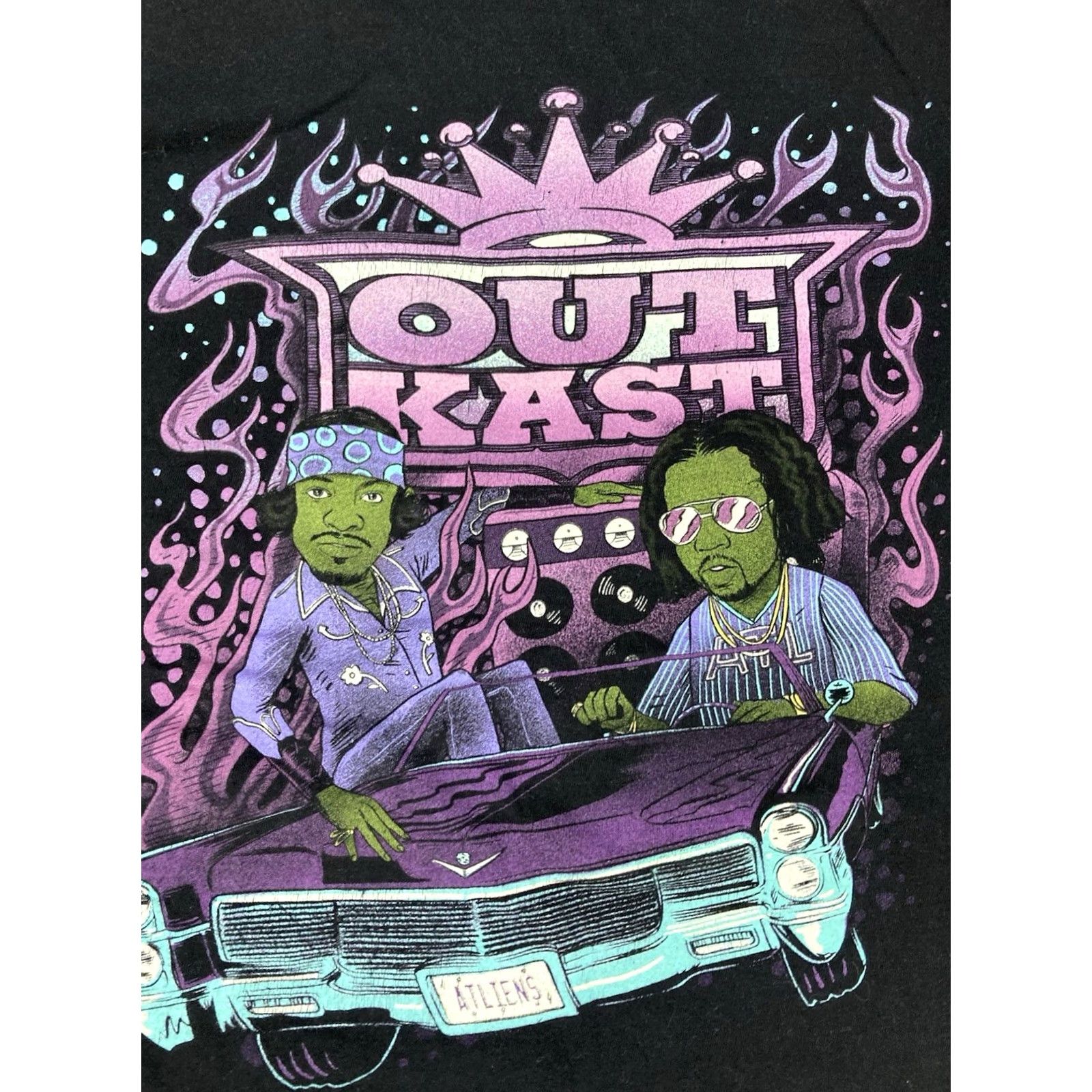 Vintage VINTAGE Outkast T-Shirt Women XXL Black Short Sleeve Rap Music Size S / US 4 / IT 40 - 2 Thumbnail