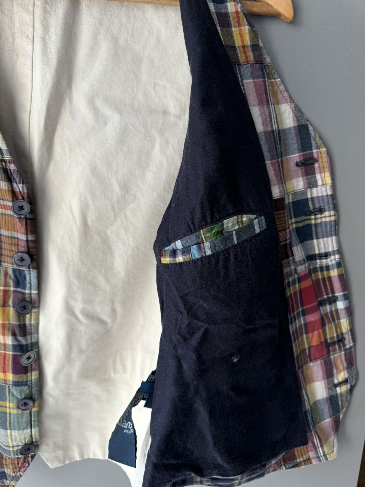 Polo Ralph Lauren × Ralph Lauren 🔥 Steals 🔥 Polo Ralph Lauren Patchwork Waist Coat Size 36S - 9 Thumbnail