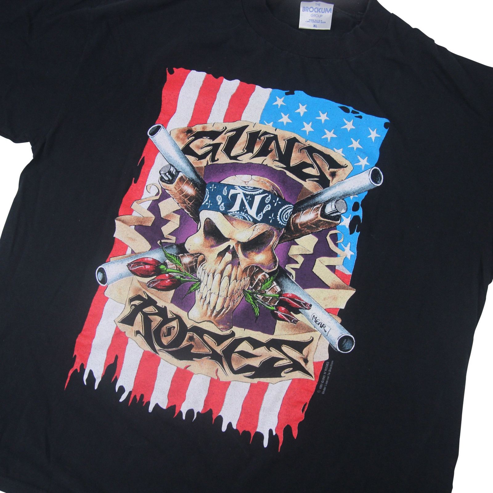 Band Tees × Vintage Vintage Guns N Roses '91-'93 Tour Band T Shirt Size US XL / EU 56 / 4 - 2 Thumbnail