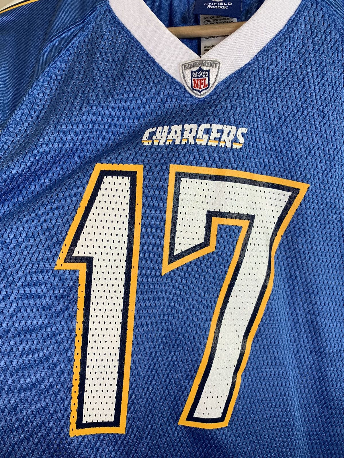 NFL × Reebok × Vintage RARE Vintage Philip Rivers #17 San Diego Chargers NFL Jersey Size US S / EU 44-46 / 1 - 5 Thumbnail