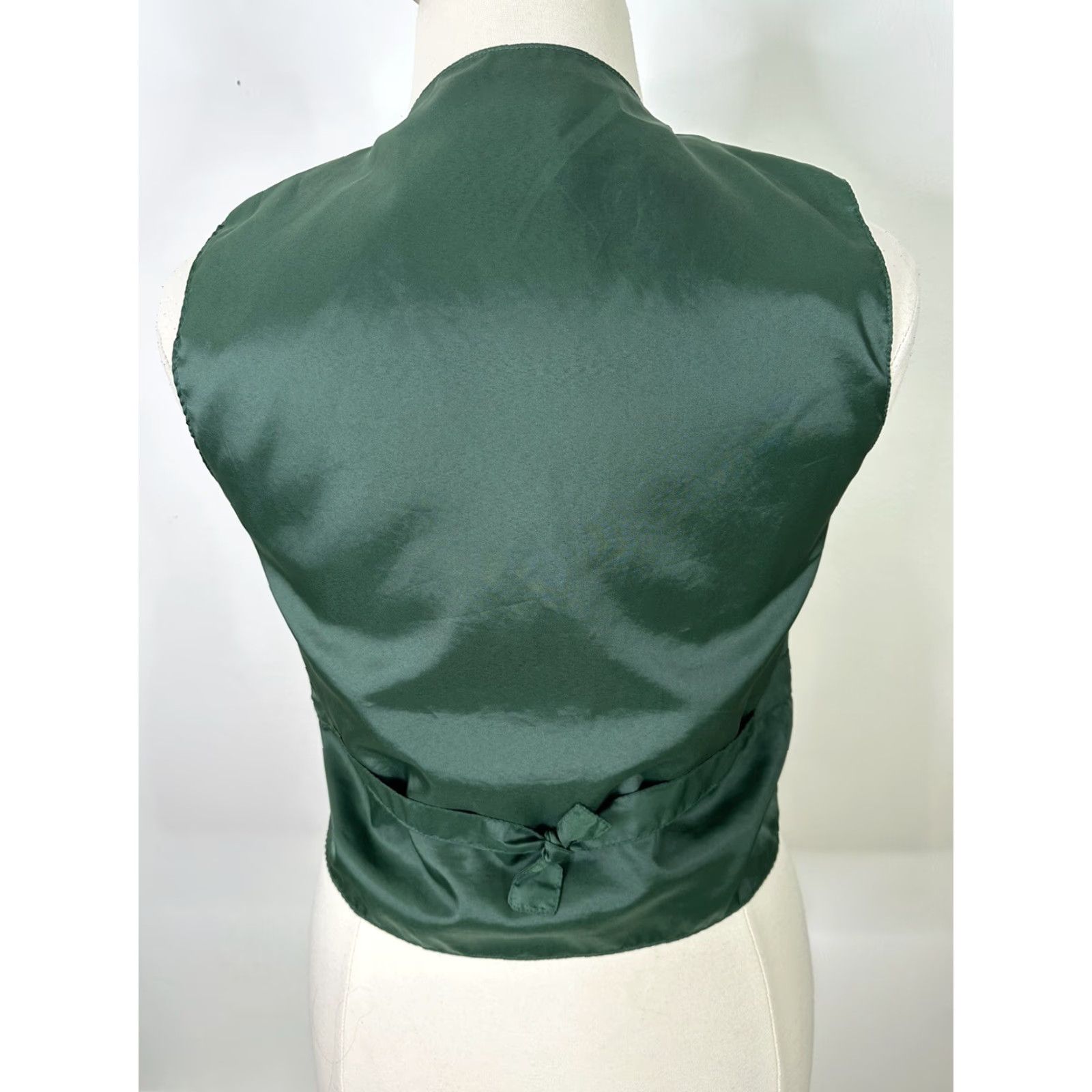 Vintage VINTAGE Vest Womens L Green Western Leather Suede Button Front Boho V3J Size L / US 10 / IT 46 - 3 Thumbnail
