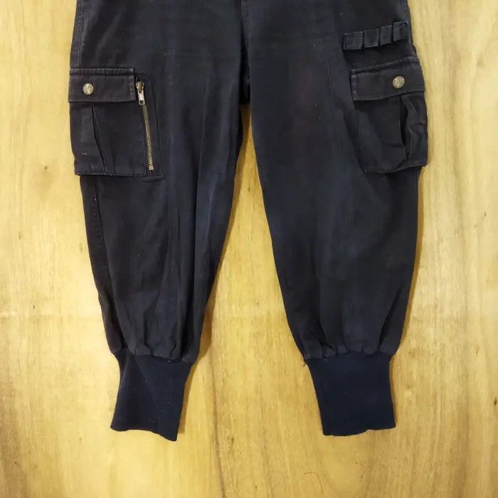Japanese Brand WITTY PITTY CROPEP BLACK CARGO PANTS Size US 30 / EU 46 - 3 Thumbnail