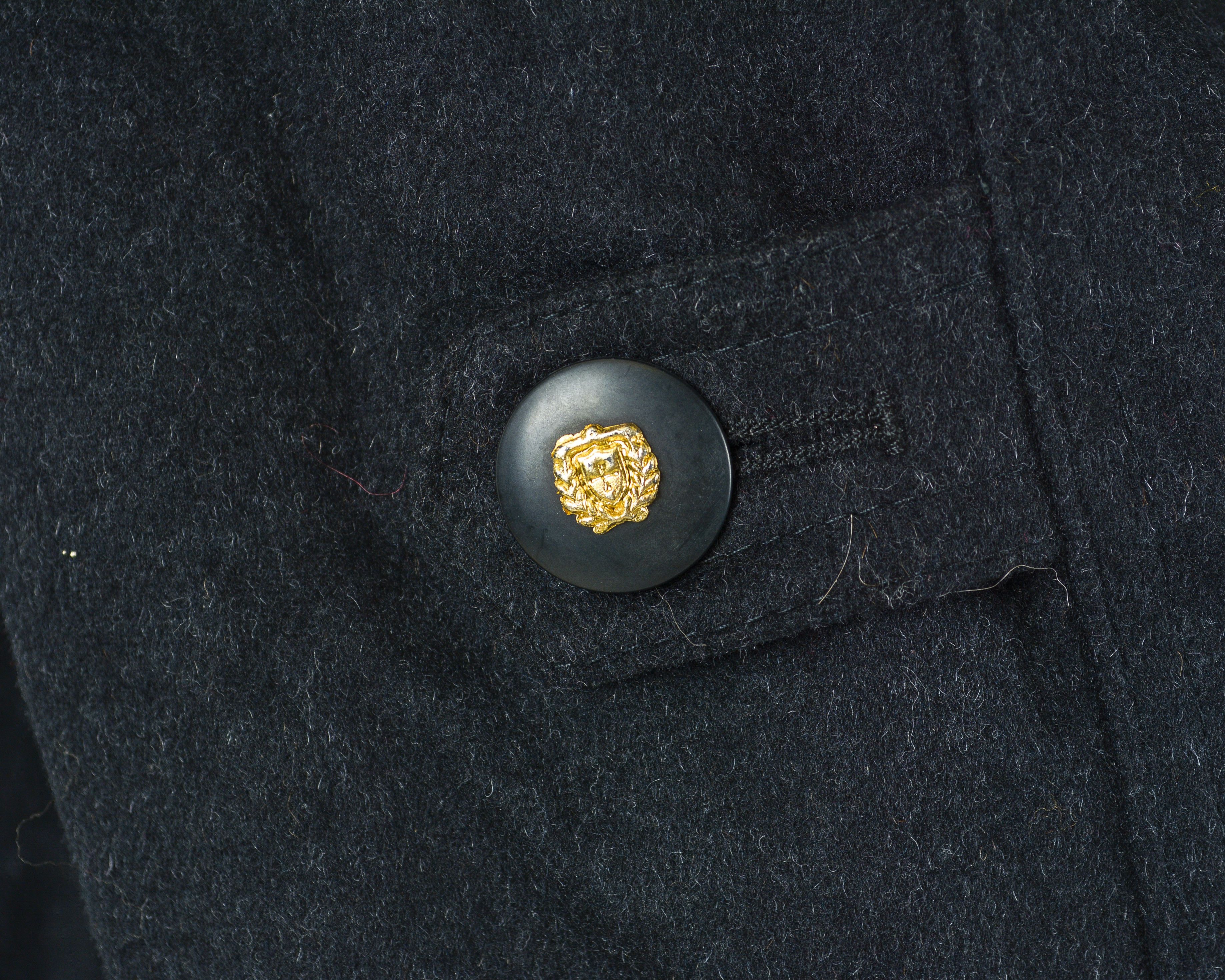 Vintage Original Aquila Alpacca Loden 2XL Wool Coat Button Up Size XXL / US 16-18 / IT 52-54 - 6 Thumbnail
