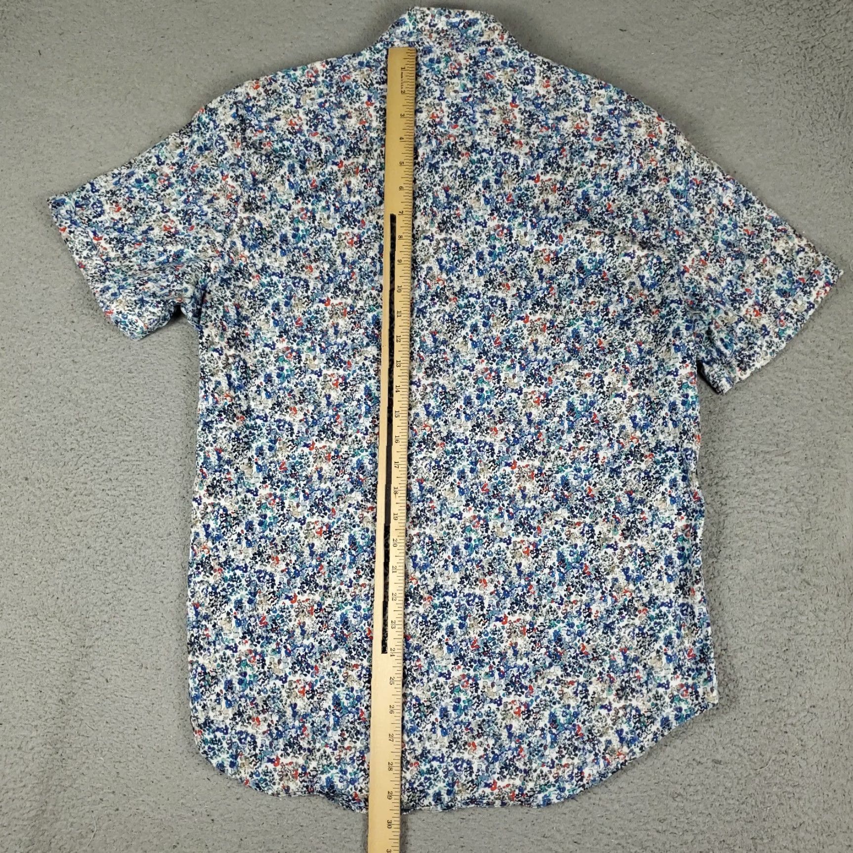 Robert Graham Robert Graham Shirt Mens Large Blue Abstract Classic Fit Button Up Short Sleeve Size US L / EU 52-54 / 3 - 4 Thumbnail