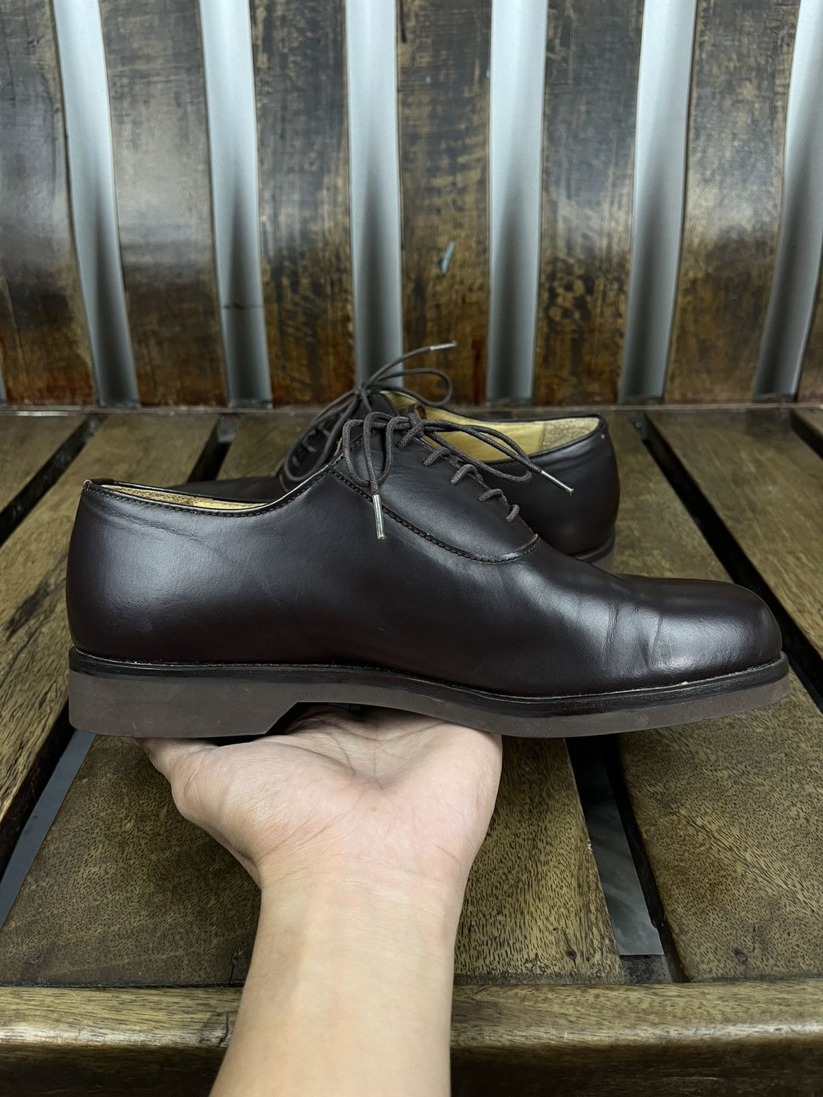 Yohji Yamamoto Yohji Yamamoto Costume d’Homme AW1992 Leather Derby Shoes Size US 7 / EU 40 - 6 Thumbnail