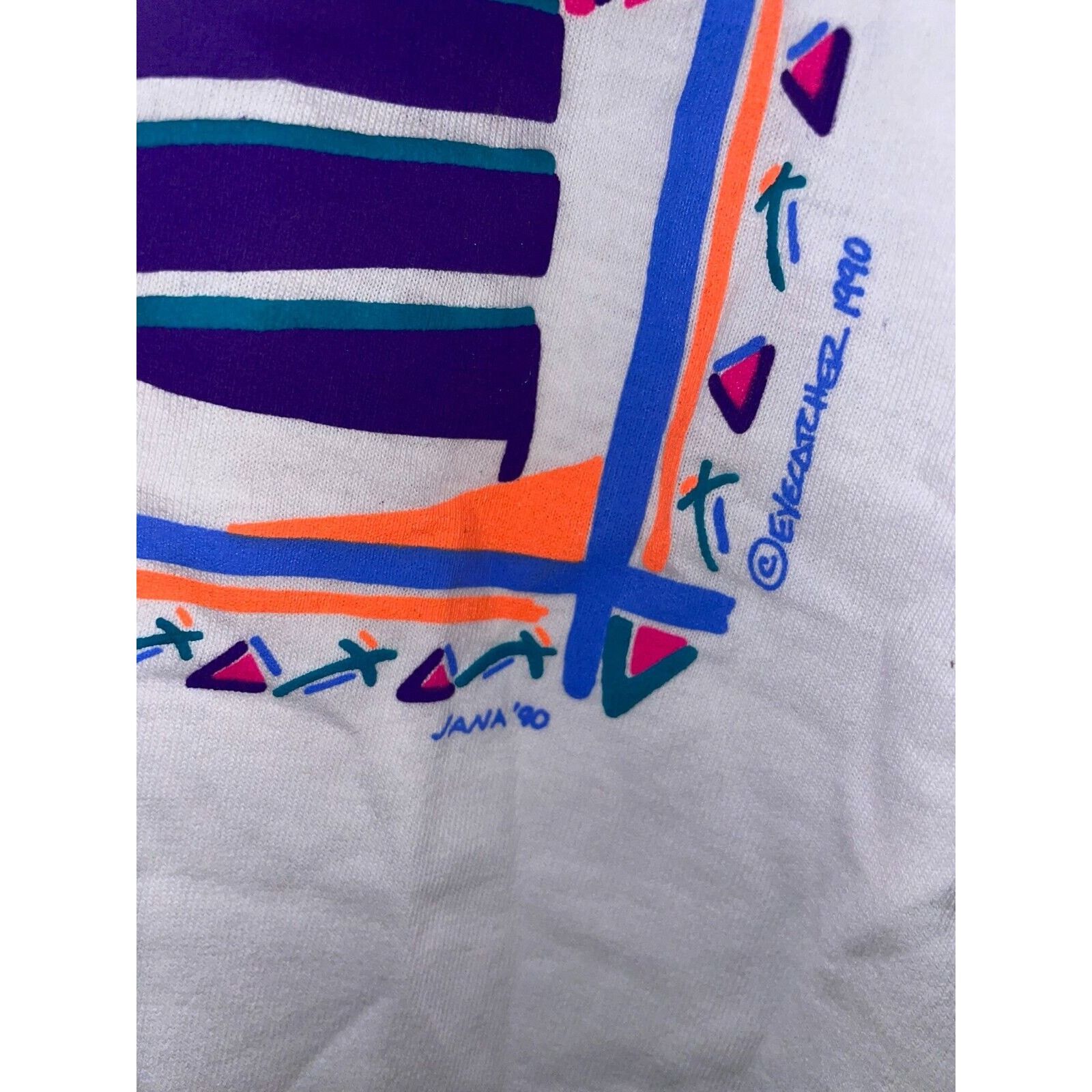 Vintage Vintage Maui Hawaii Eyecatcher Geometric Artwork White L Tee Size US L / EU 52-54 / 3 - 4 Thumbnail
