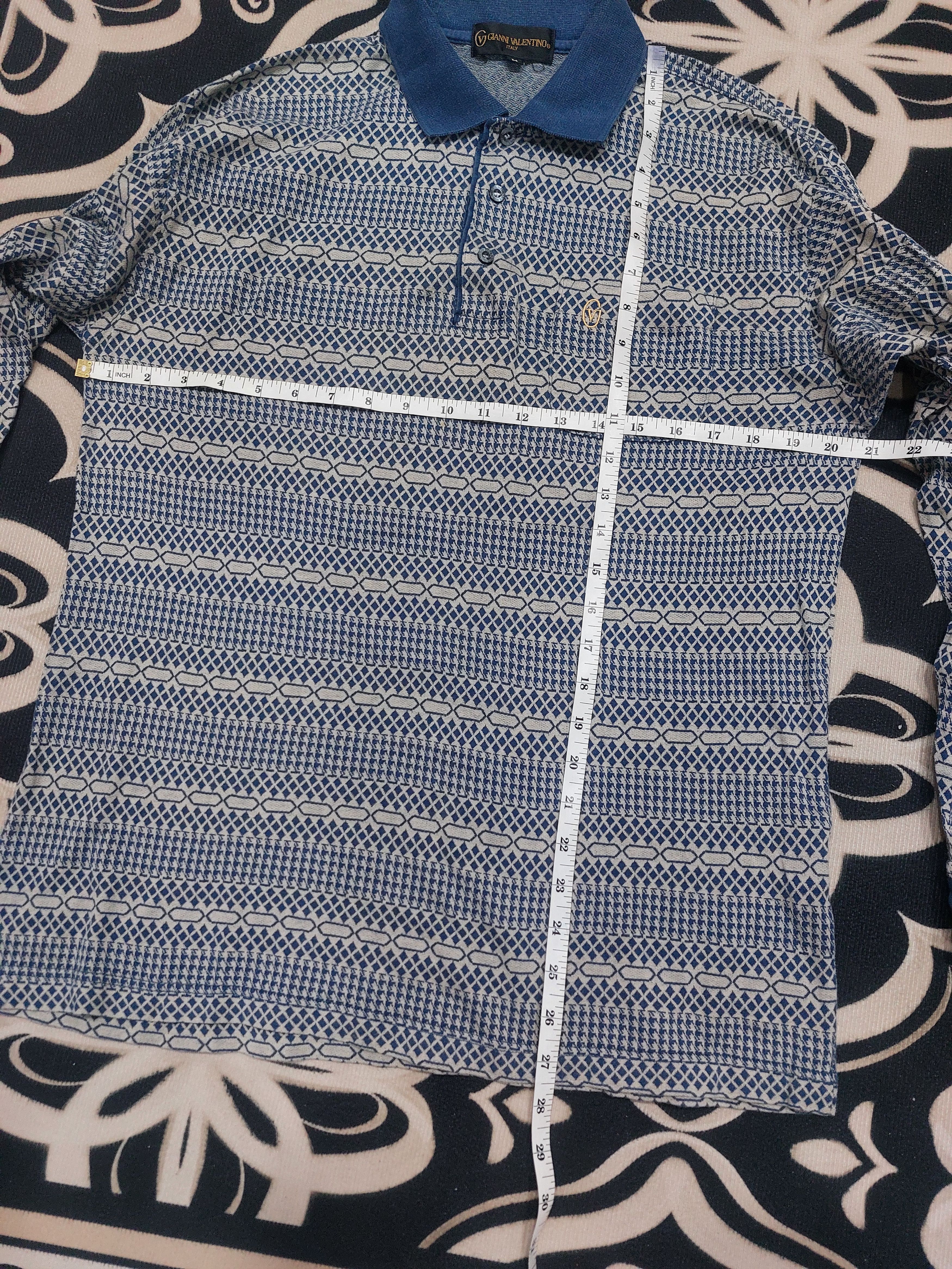Gianni Valentino × Japanese Brand VINTAGE GIANNI VALENTINO LONG SLEEVE POLO Size US M / EU 48-50 / 2 - 14 Thumbnail