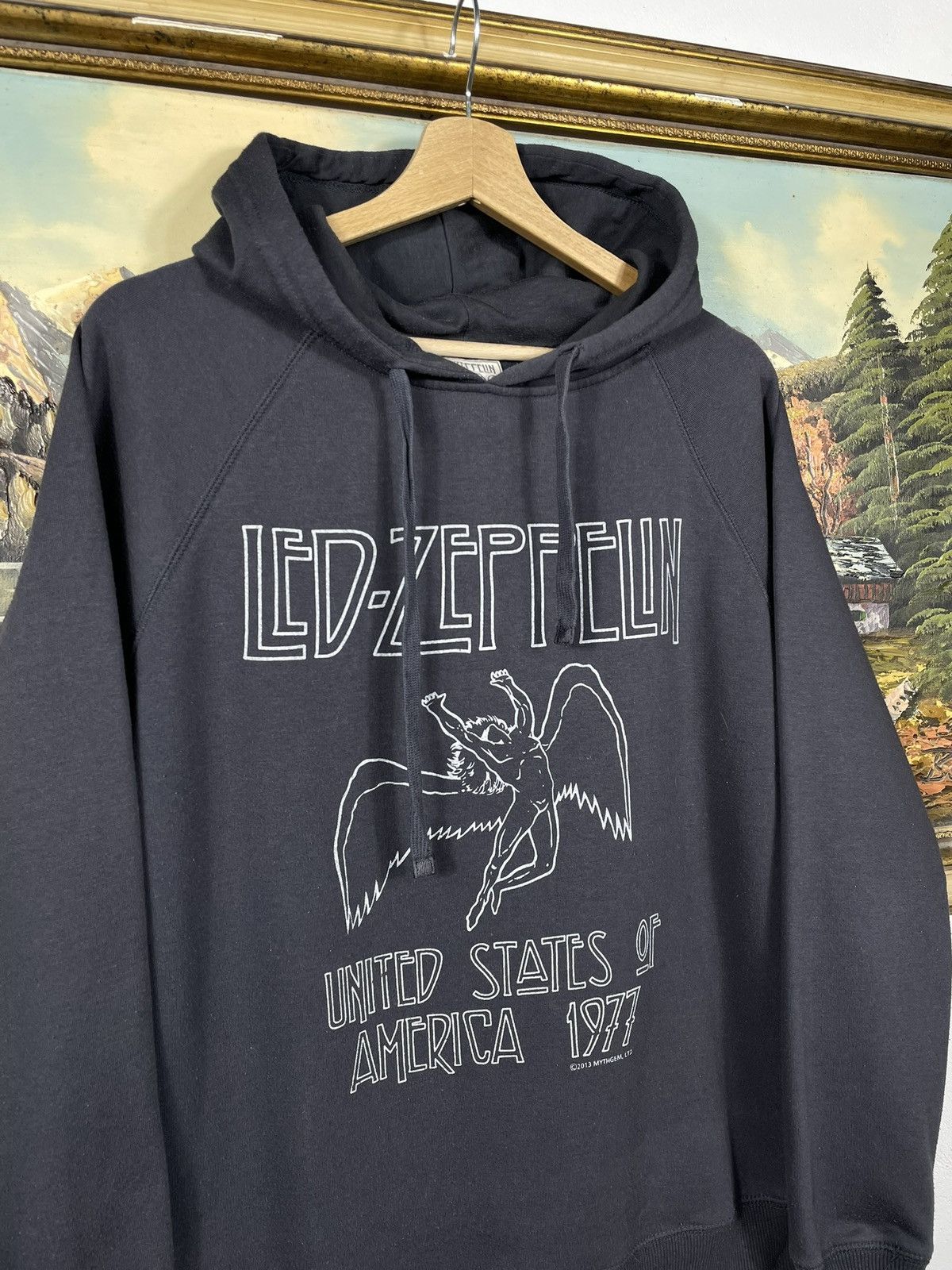 Band Tees × Led Zeppelin × Vintage Led Zeppelin Hoodie 2013 Tour Baggy Loose Rock Metal Size US M / EU 48-50 / 2 - 5 Thumbnail