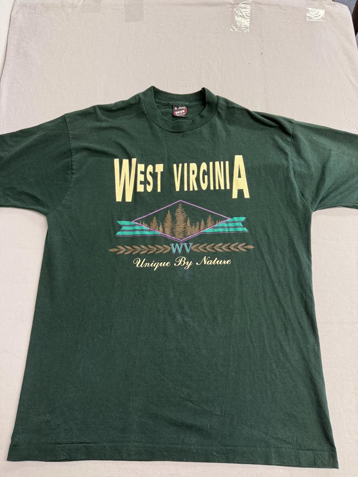 Fruit Of The Loom Vintage West Virginia Nature T-shirt - Unique by Nature XL Size US XL / EU 56 / 4 - 1 Thumbnail