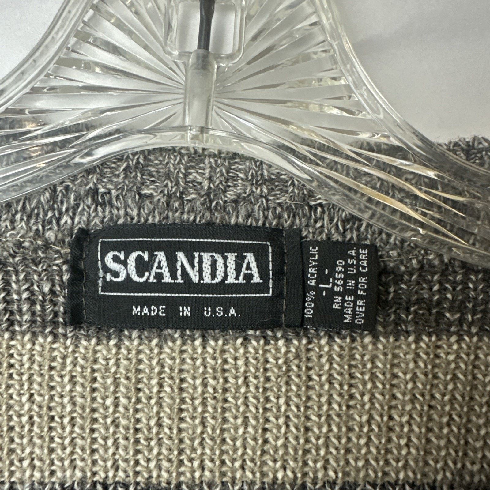 Other Scandia Gray Black Sweater Mens size Large Size US L / EU 52-54 / 3 - 2 Thumbnail