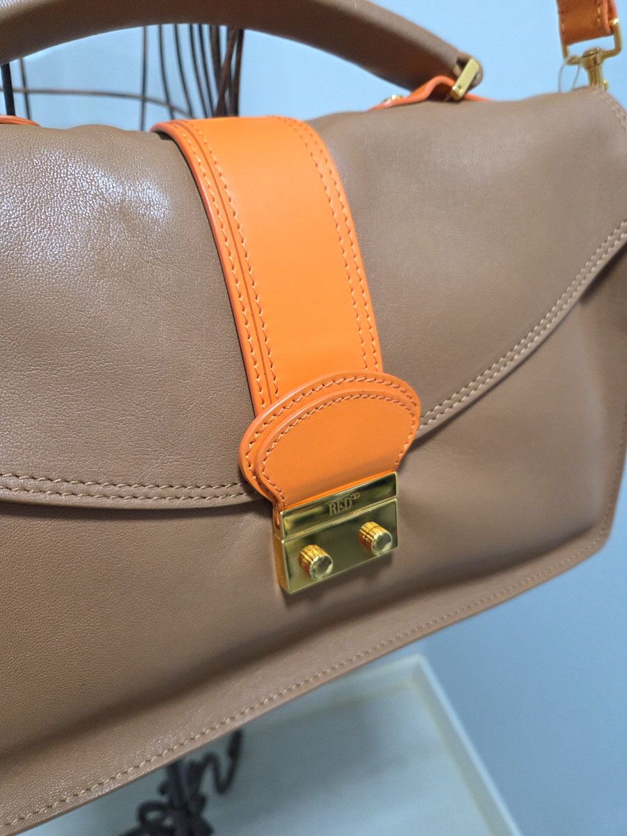 Valentino red valentino two tone leather handbag Size ONE SIZE - 4 Thumbnail