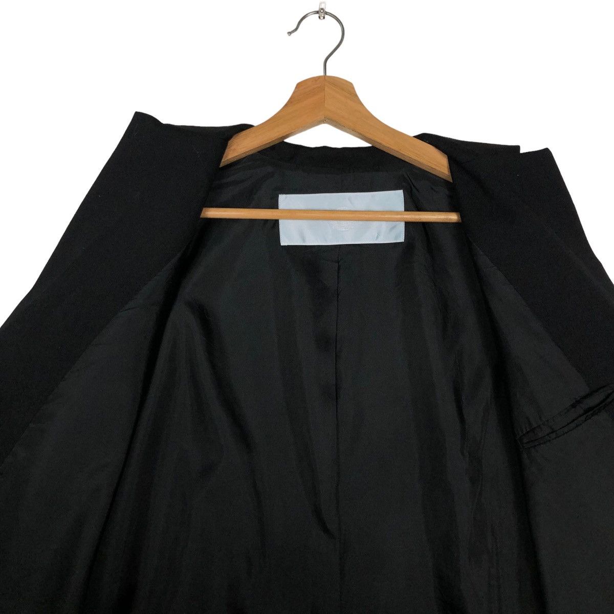 Dulcamara Japan 🔥Vintage Rich Black Long Jacket Dulcamara Double Breast Size US M / EU 48-50 / 2 - 12 Thumbnail