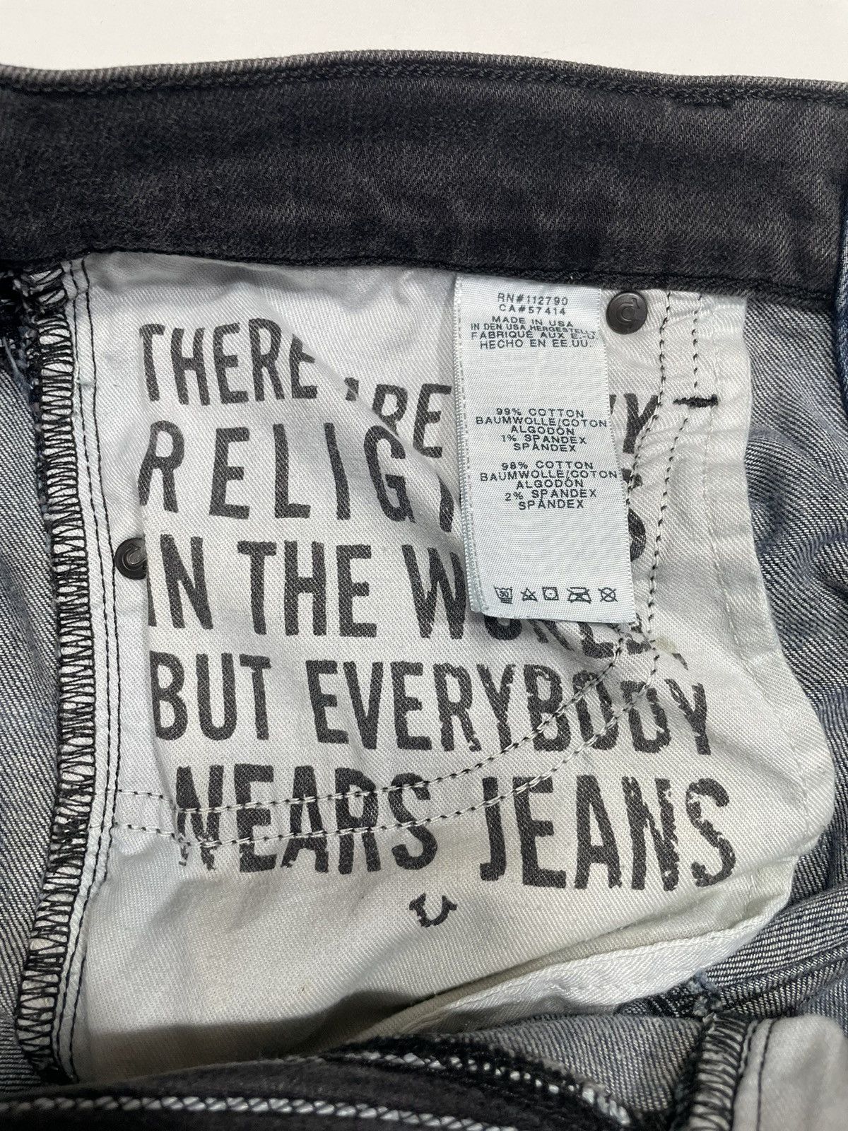 True Religion Vtg True Religion Rocco ripstop distress biker denim skinny Size US 28 / EU 44 - 10 Thumbnail
