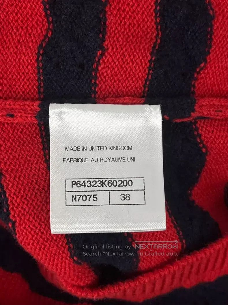 Chanel Chanel Red striped knitted short sleeves Size XS / US 0-2 / IT 36-38 - 5 Thumbnail