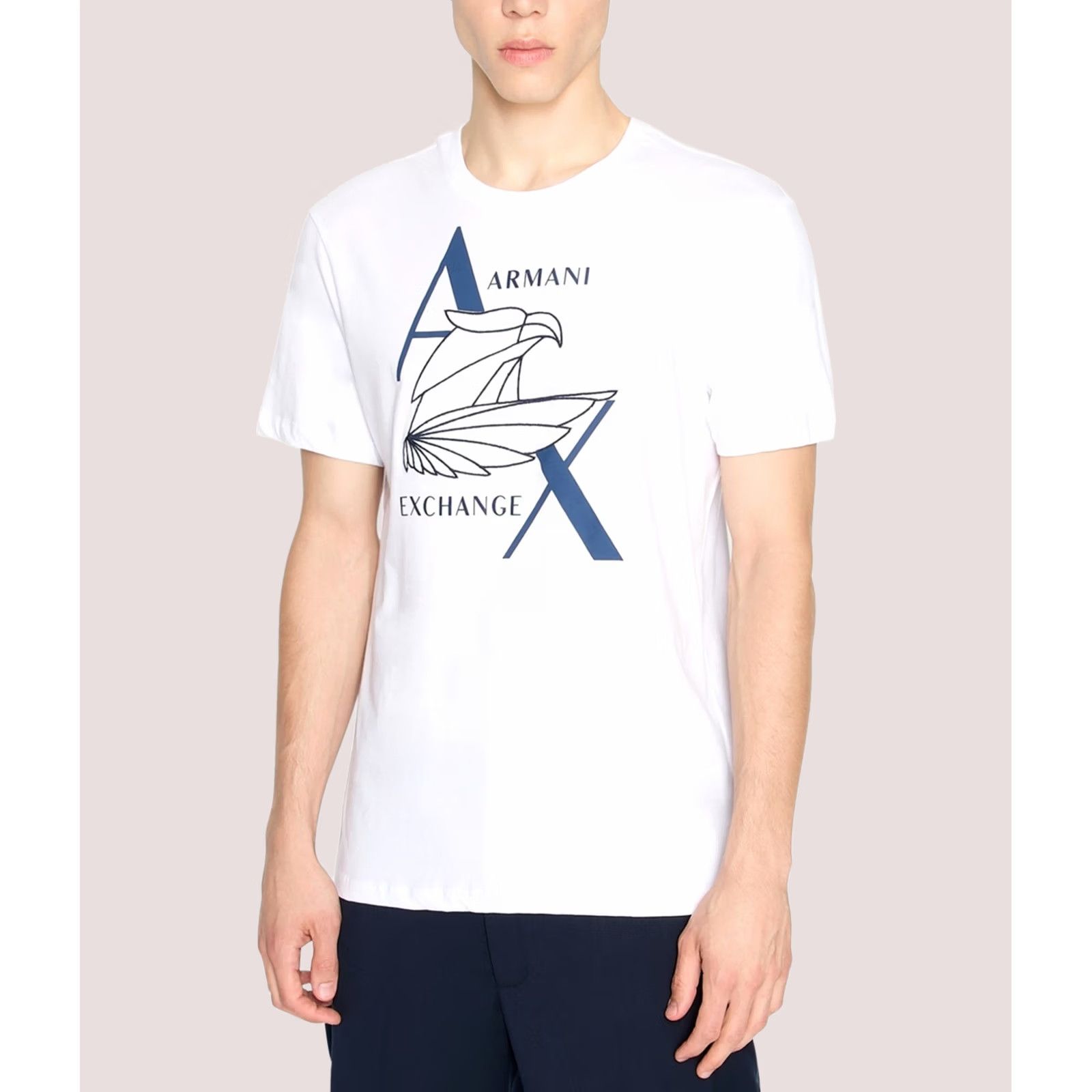 Armani Armani Mens Graphic T-Shirt M white Size US M / EU 48-50 / 2 - 1 Thumbnail