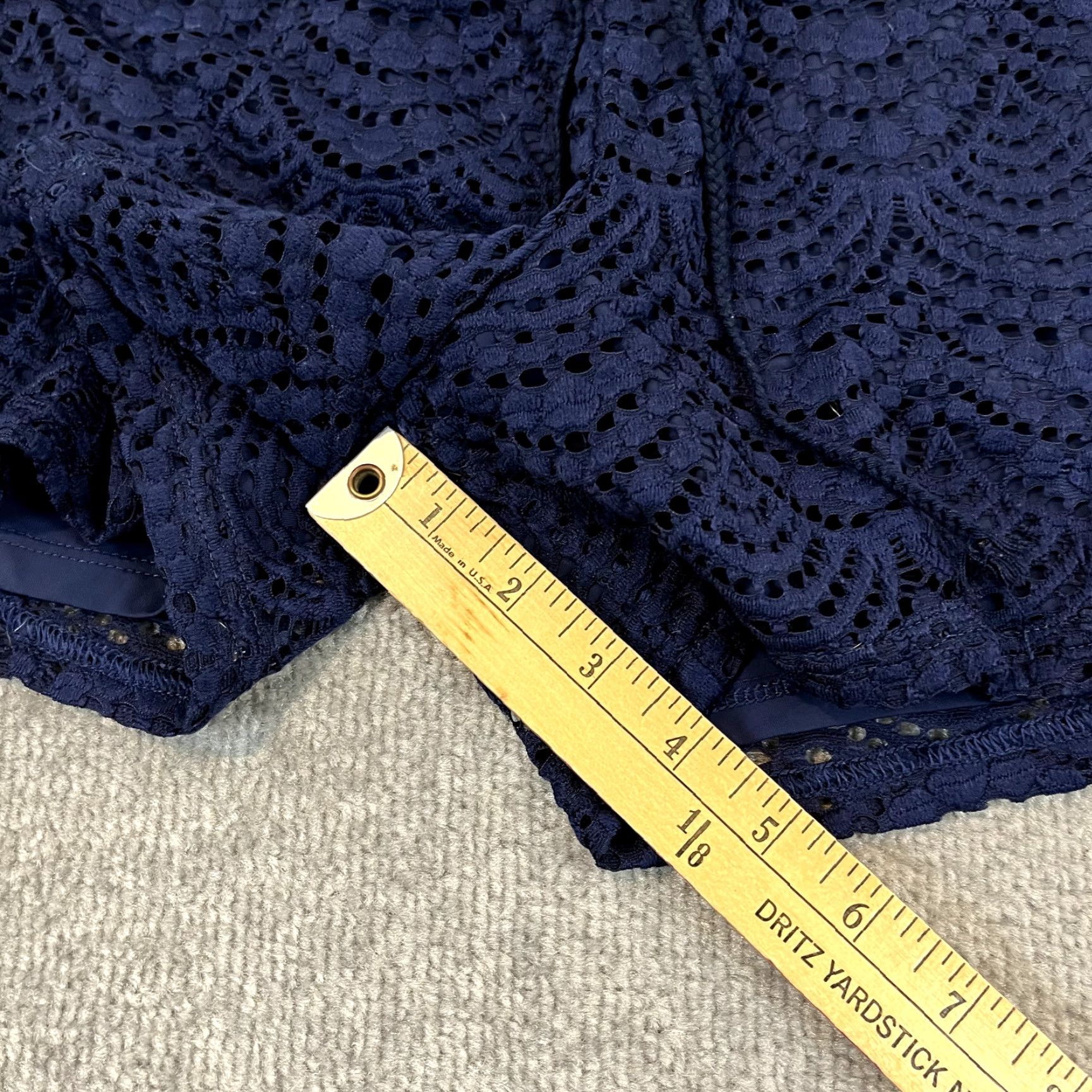 Lilly Pulitzer Lilly Pulitzer Shorts Womens XS Extra Small 4" Claudette Blue Lined Crochet Preppy Tropical Garden Party Size 26" / US 2 / IT 38 - 5 Thumbnail