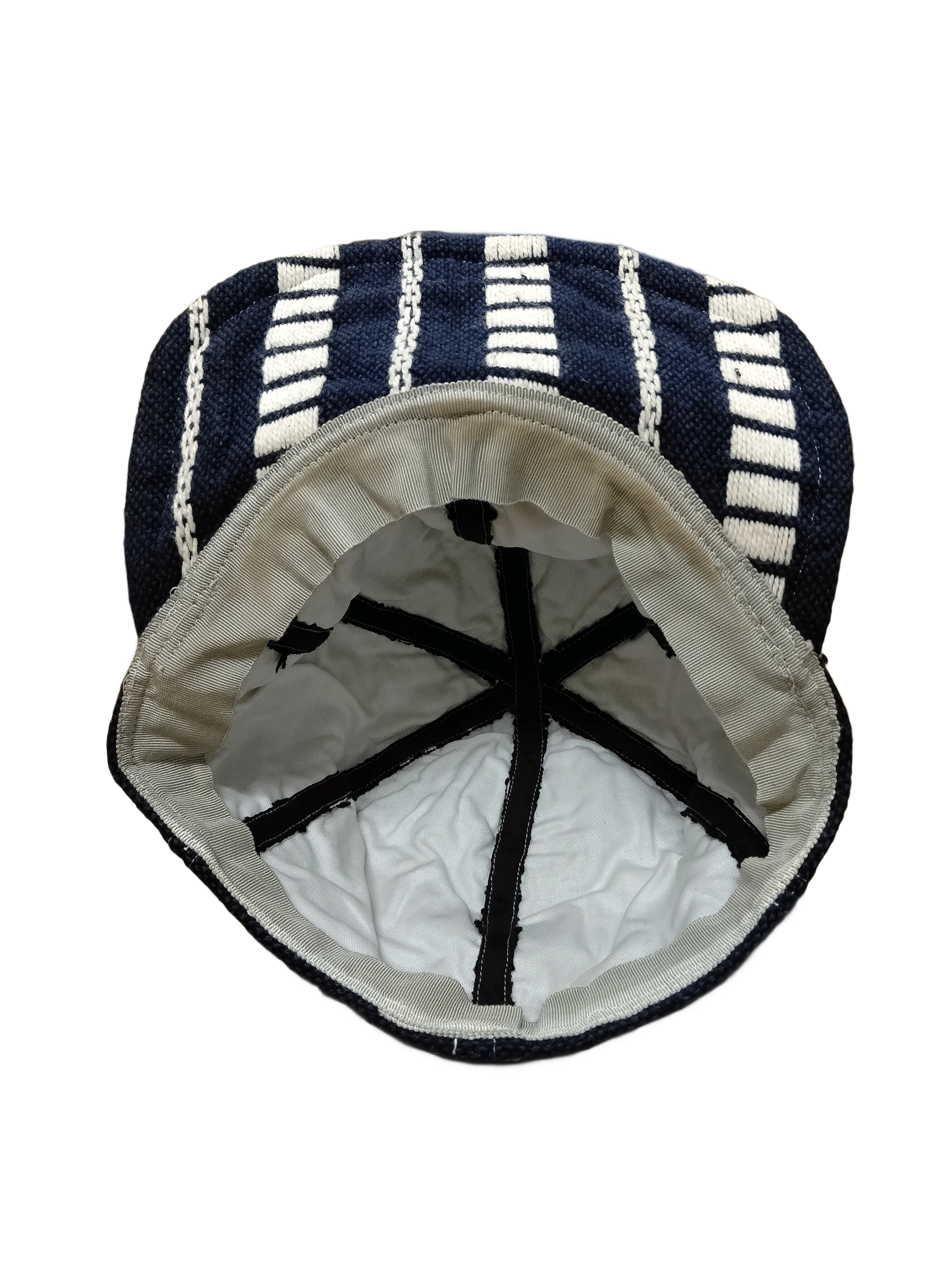 Other Blue and white Cap featuring a unique woven stripe design Size ONE SIZE - 7 Thumbnail