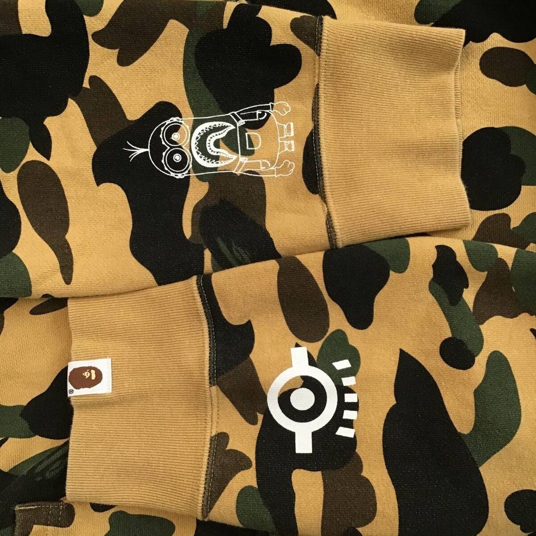 Bape Minions × BAPE camo Shark Full Zip Hoodie a bathing ape Size US L / EU 52-54 / 3 - 6 Thumbnail