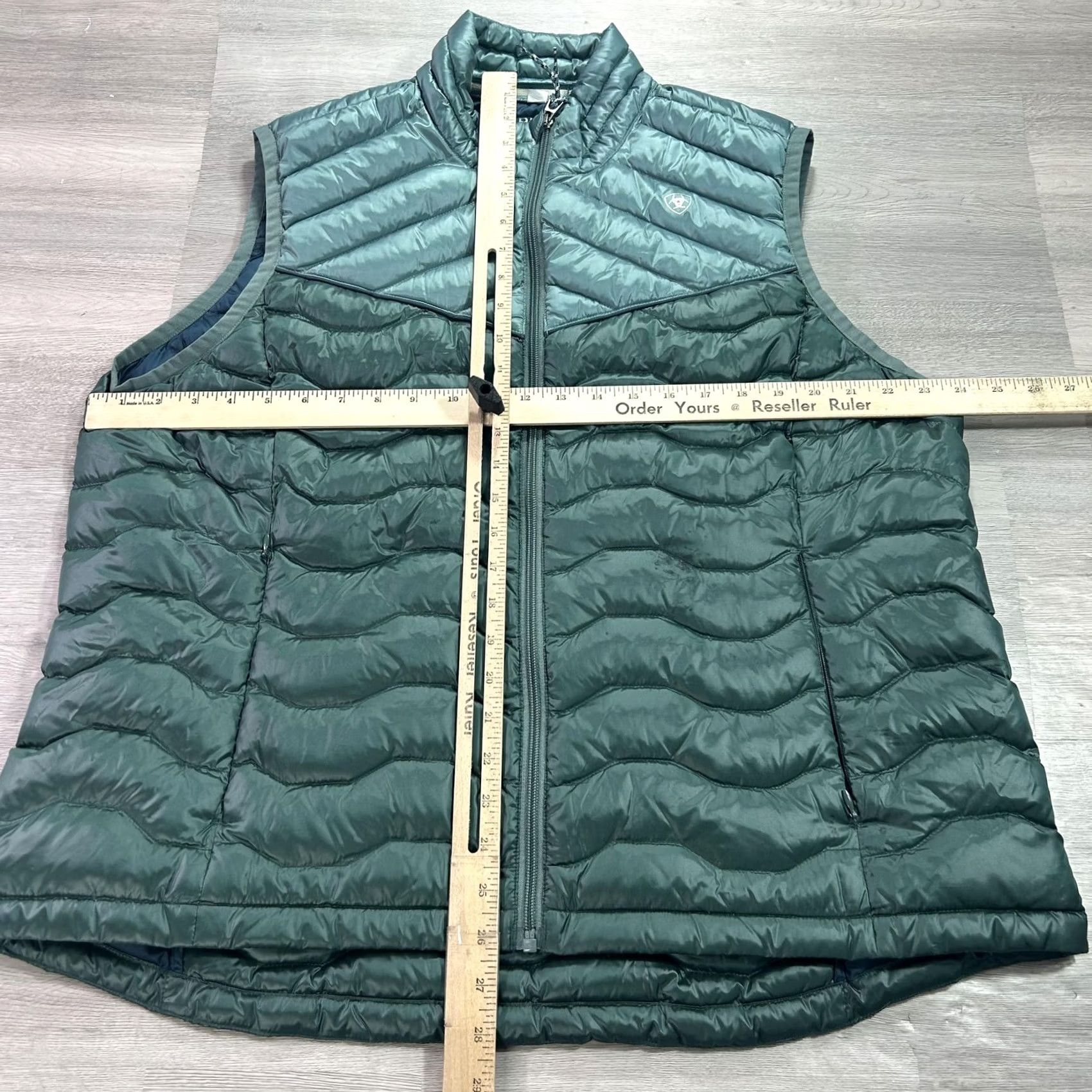 Ariat Ariat Ideal Down Vest Womens XXL Green Quilted Puffer AriatTEK Full Zip Size XXL / US 16-18 / IT 52-54 - 5 Thumbnail