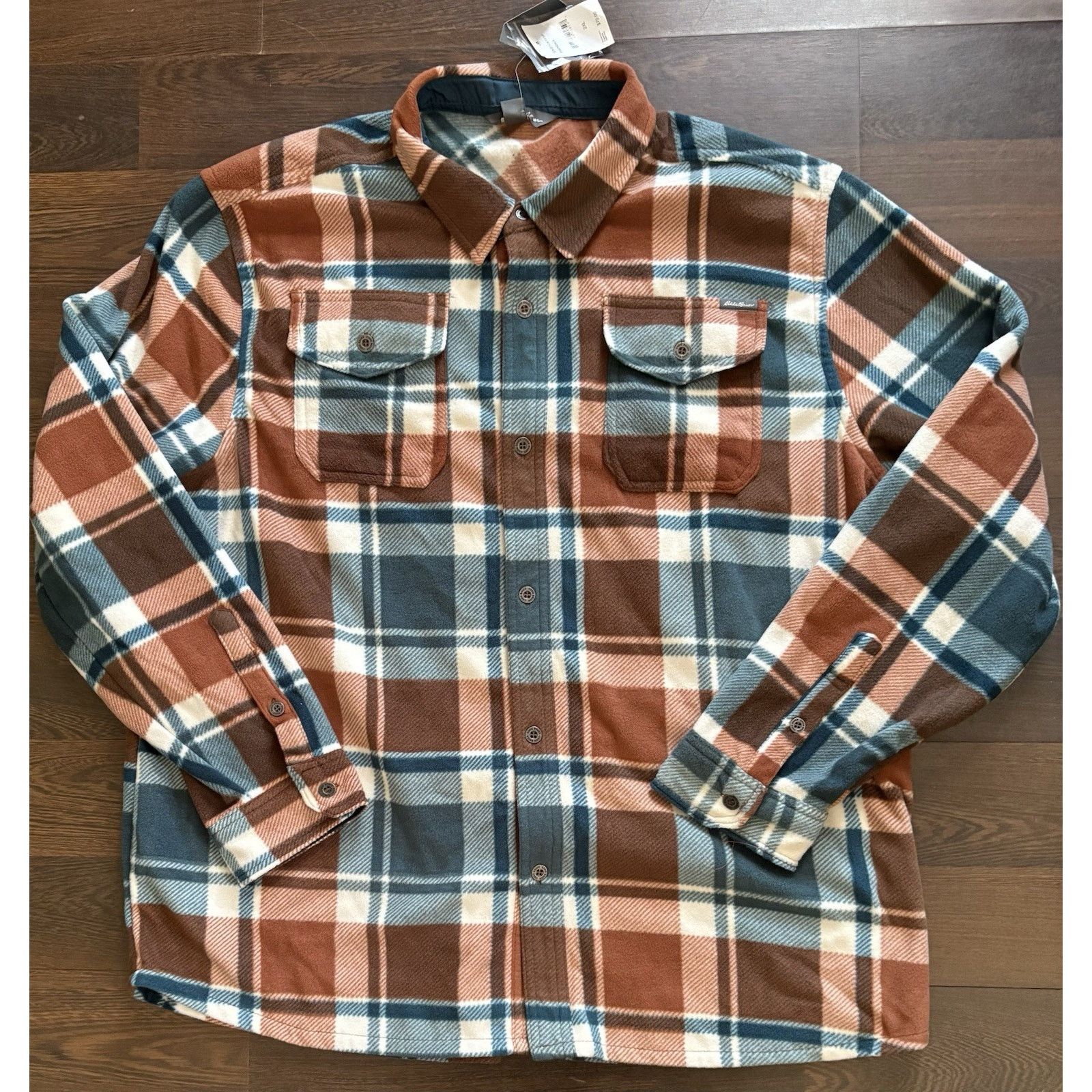 Eddie Bauer Eddie Bauer Shirt Teal Plaid Button Down Flannel $70 Sz2XL Size US XXL / EU 58 / 5 - 1 Thumbnail