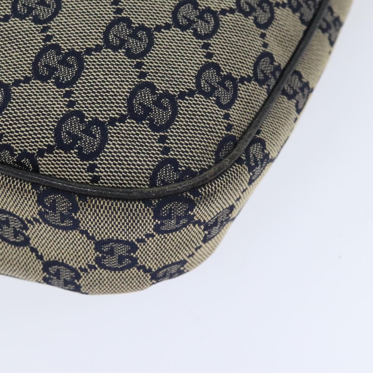 Gucci GUCCI GG Canvas Sherry Line Hand Bag Navy Silver Red Size ONE SIZE - 10 Thumbnail