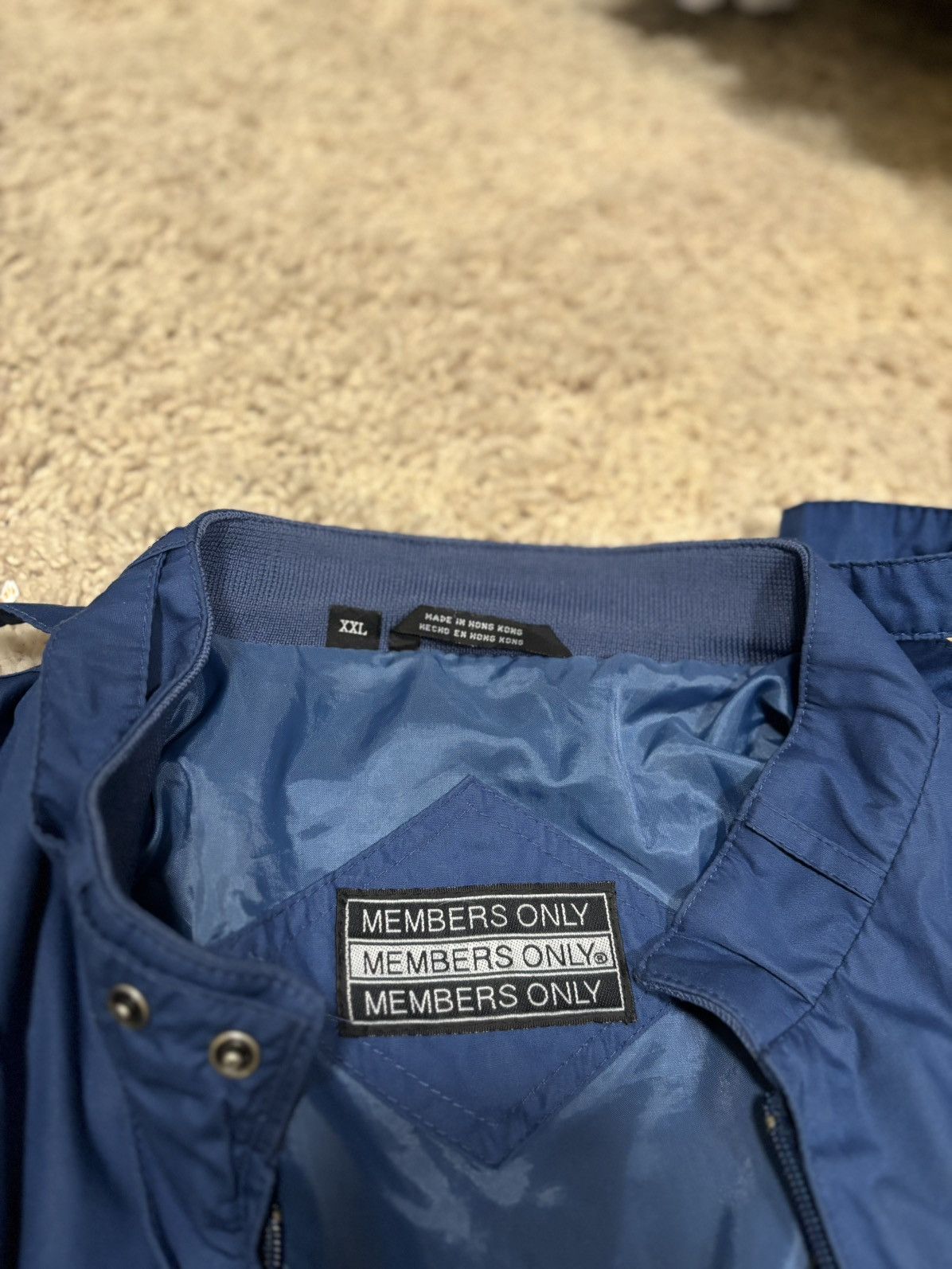 Members Only Blue Members Only bomber jacket - Size: Medium Size US M / EU 48-50 / 2 - 3 Thumbnail