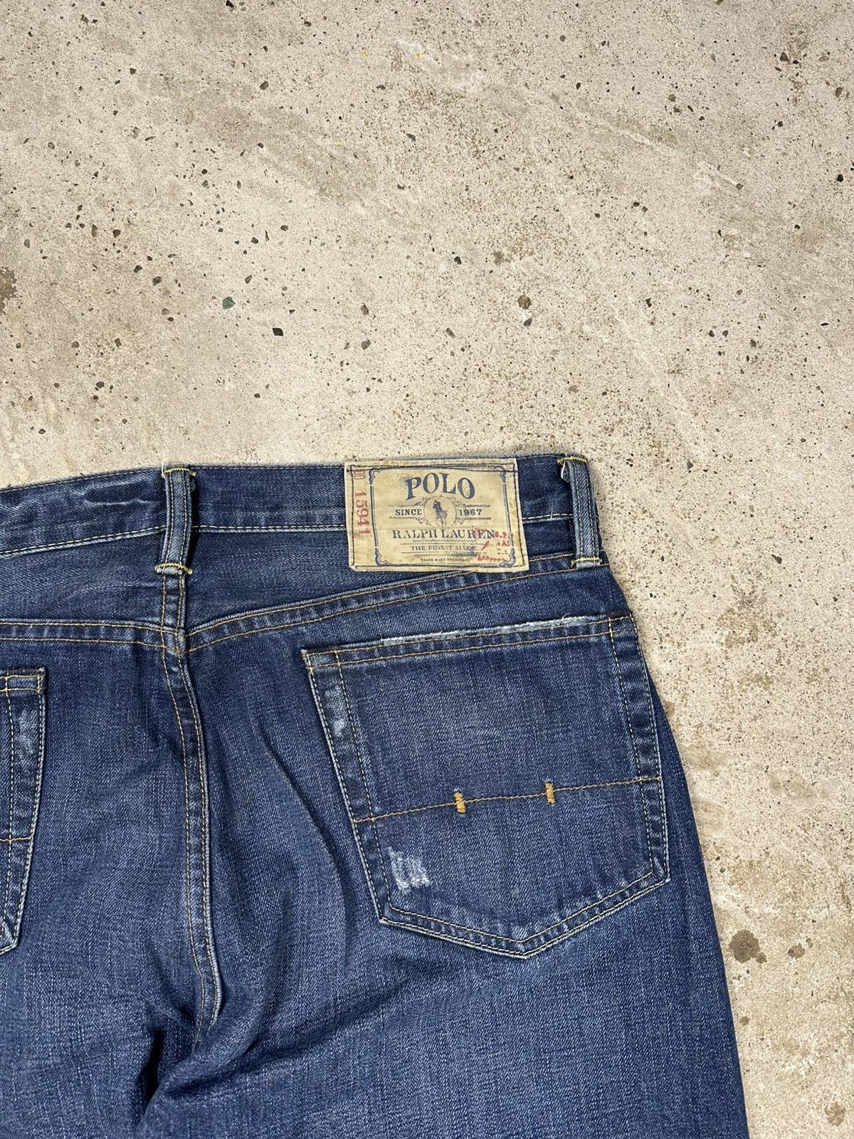 Polo Ralph Lauren × Vintage Vintage Y2K Polo Ralph Lauren Classic 867 Baggy Denim Pants Size US 34 / EU 50 - 13 Thumbnail
