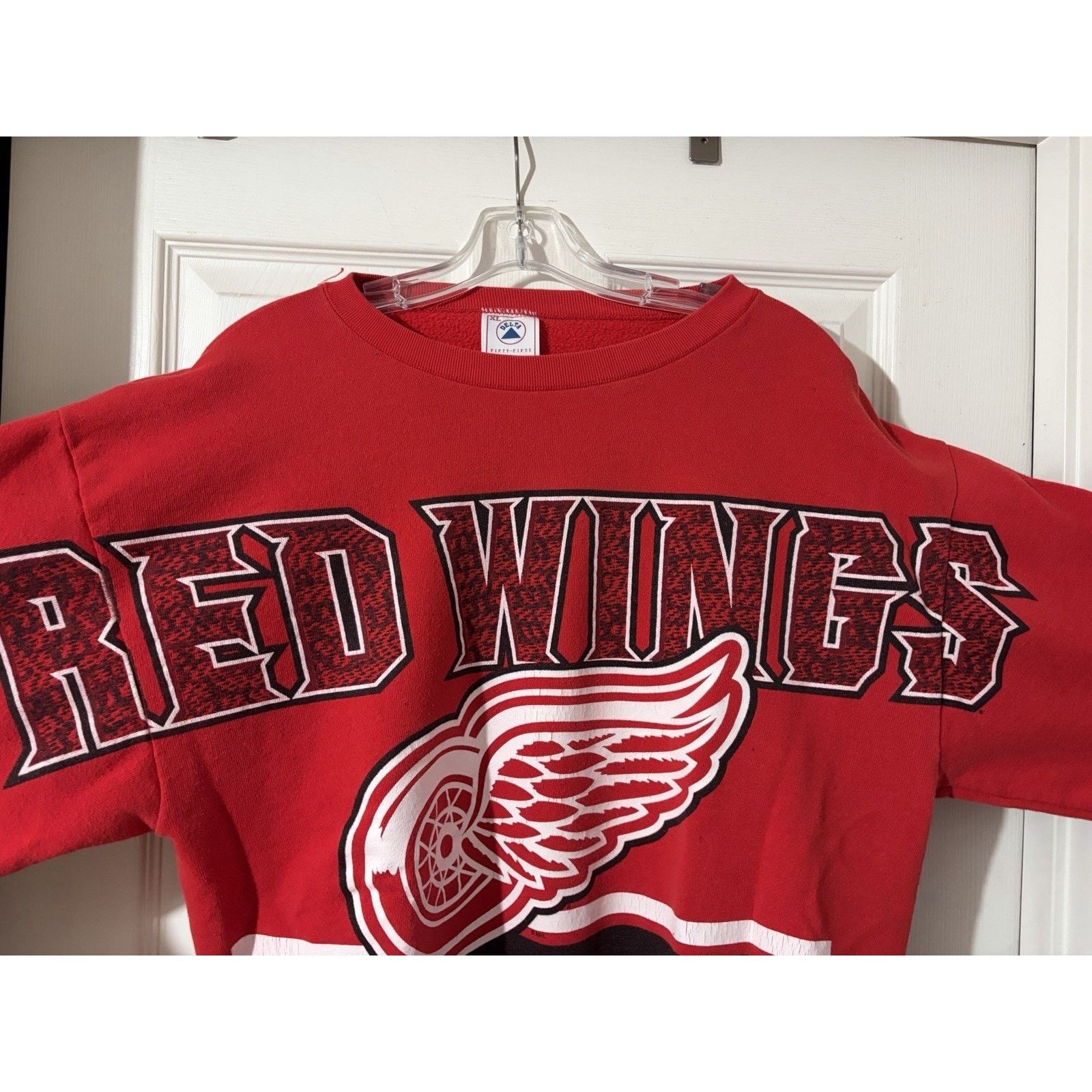 Delta Vintage Detroit Red Wings Sweatshirt Sz XL 90s Hockey NHL Size US XL / EU 56 / 4 - 2 Thumbnail