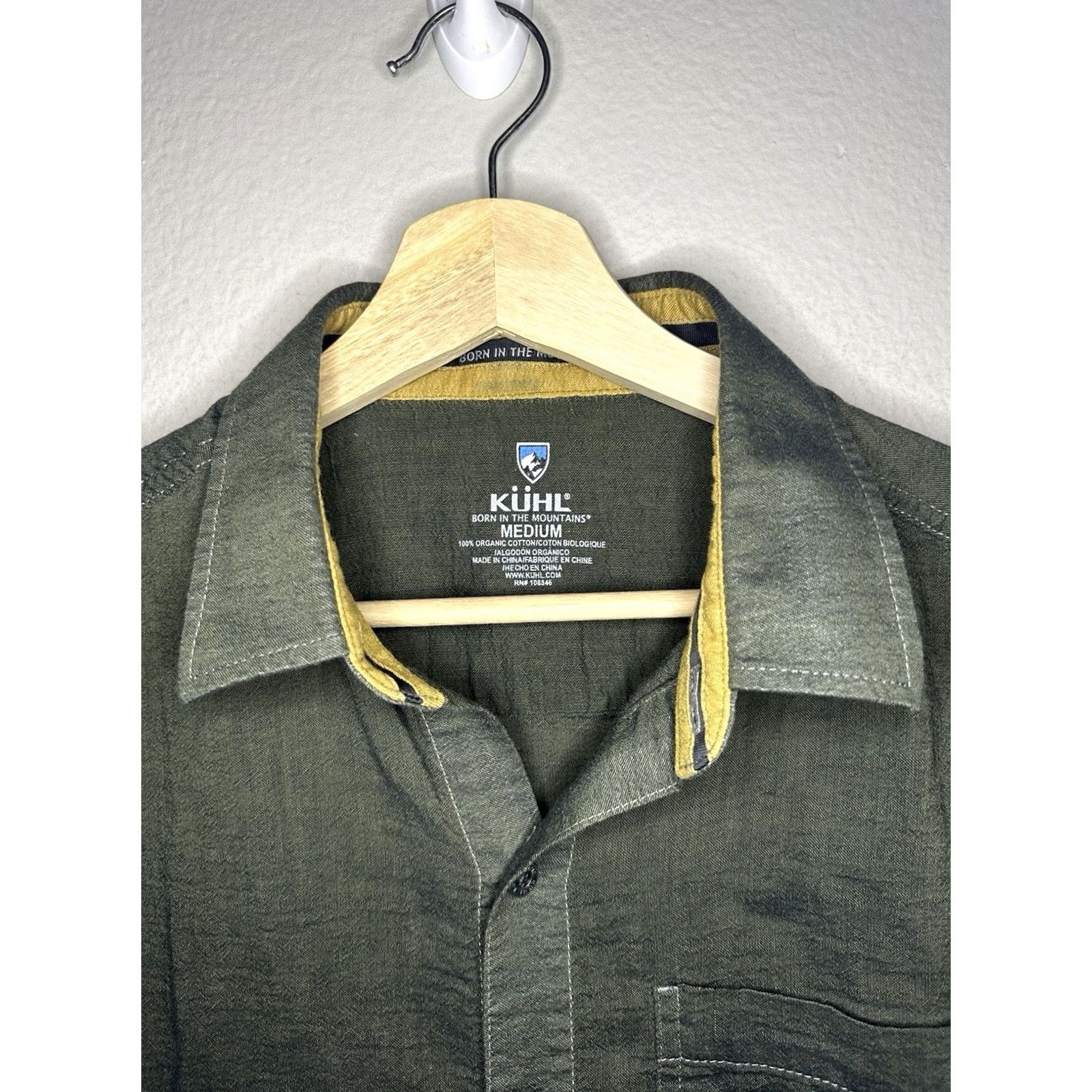Vintage Kuhl Stealth Shirt Mens M Button-Up Short Sleeve Olive Cotton Size US M / EU 48-50 / 2 - 5 Thumbnail