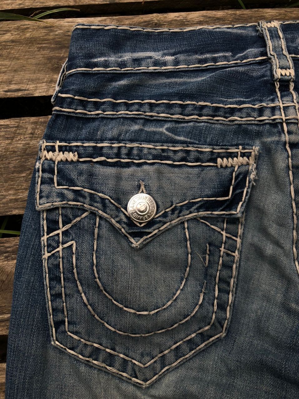 True Religion Vintage True Religion Bootcut Denim Jeans Distressed Size US 30 / EU 46 - 10 Thumbnail